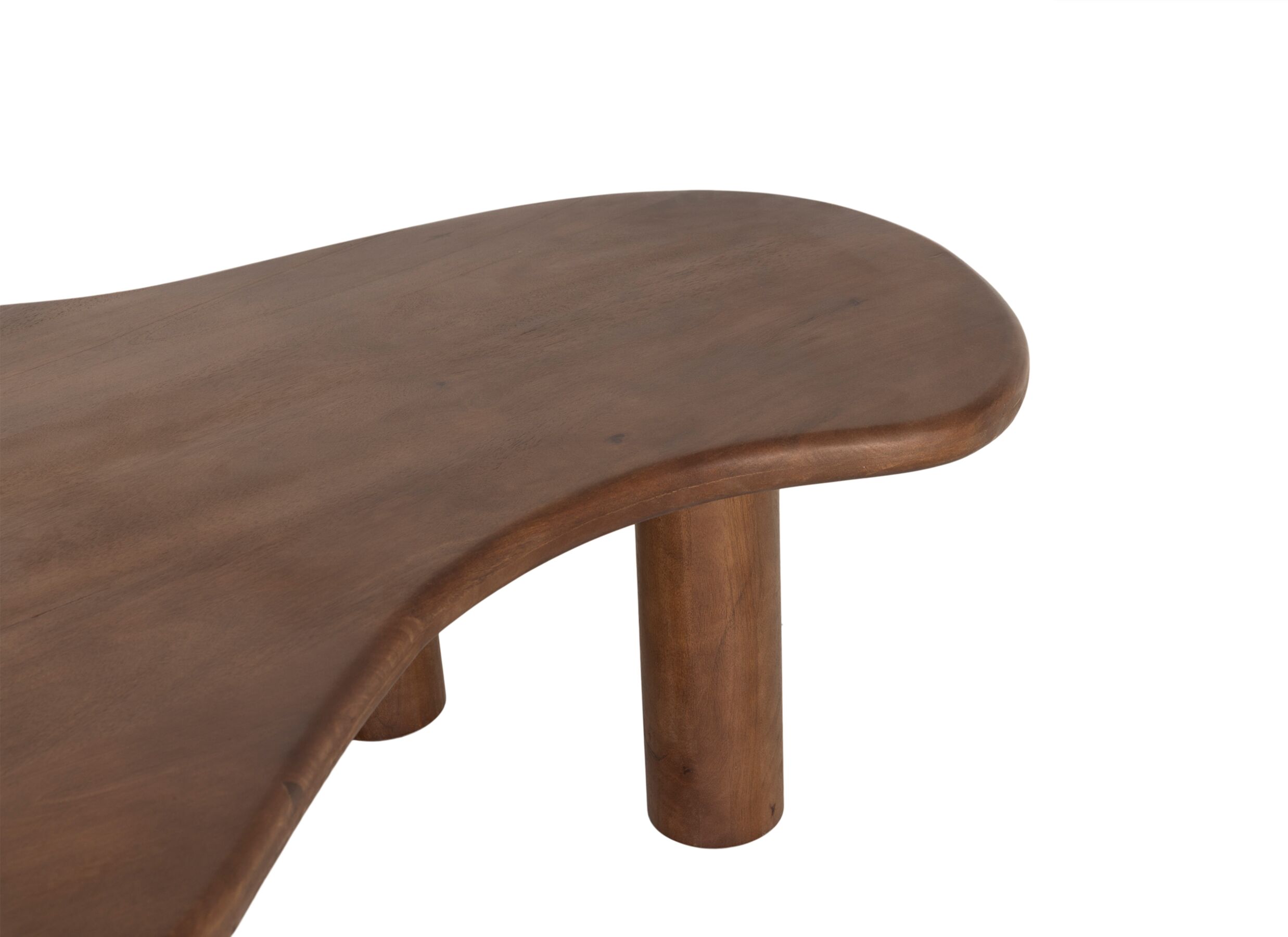 Detail - Table basse Goutte 145x85cm - manguier massif - marron