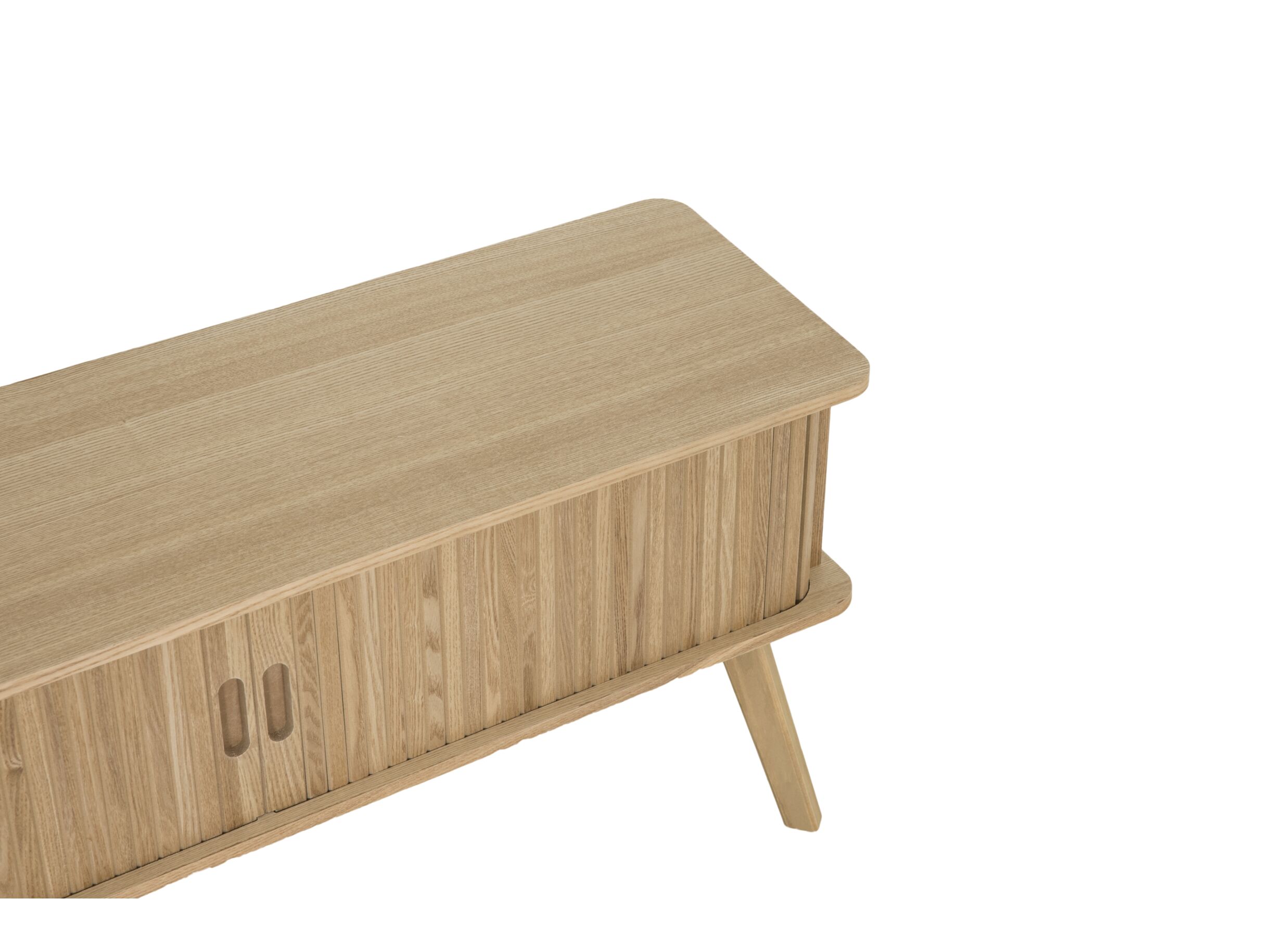 Detail - Meuble TV Eno 100cm - MDF/placage de frêne - naturel