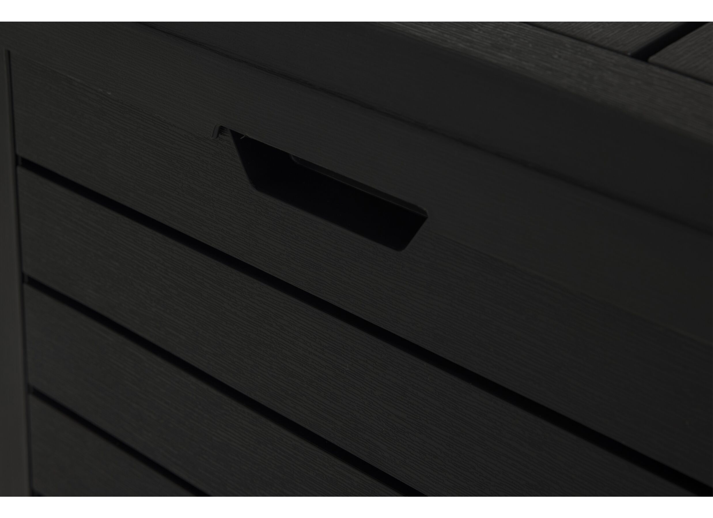 Detail - Poubelle 78x41x86cm - plastique - anthracite