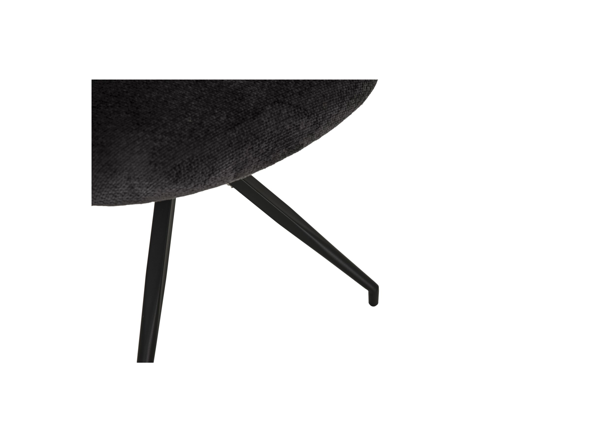 Detail - Chaise Indy 58x60x85cm - tissu - anthracite