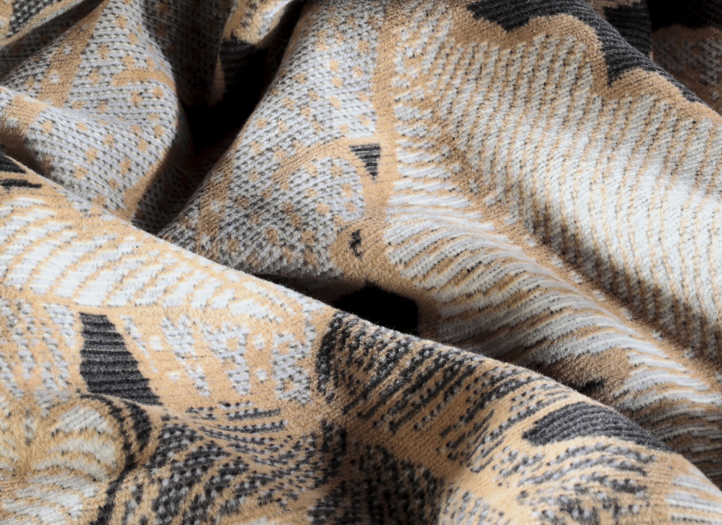 Detail - Plaid Leavy Luxe 150x200cm - polyester & coton - multicolore