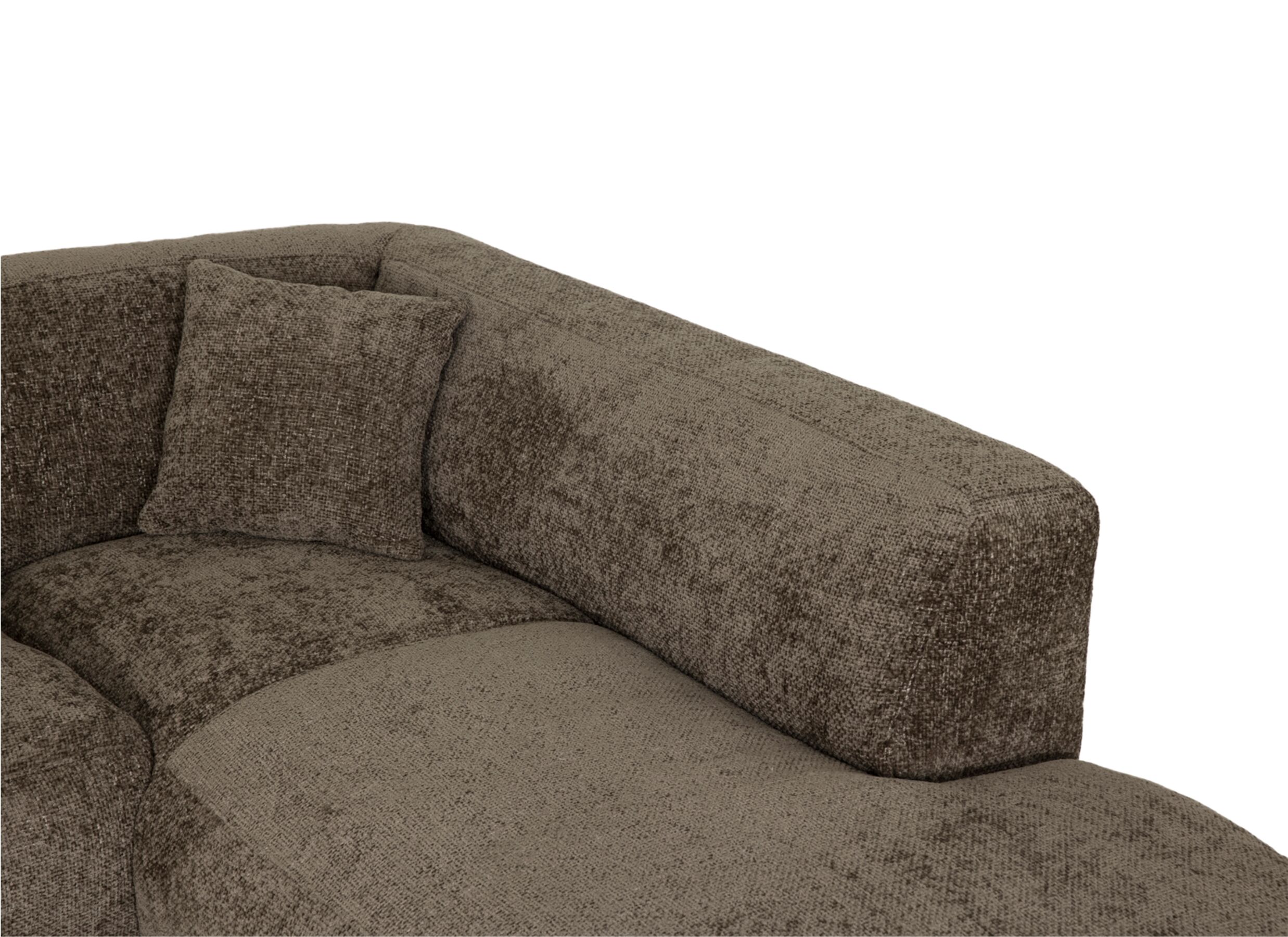 Detailfoto - Hoeksalon Konstantinopol 398x217cm - stof - taupe