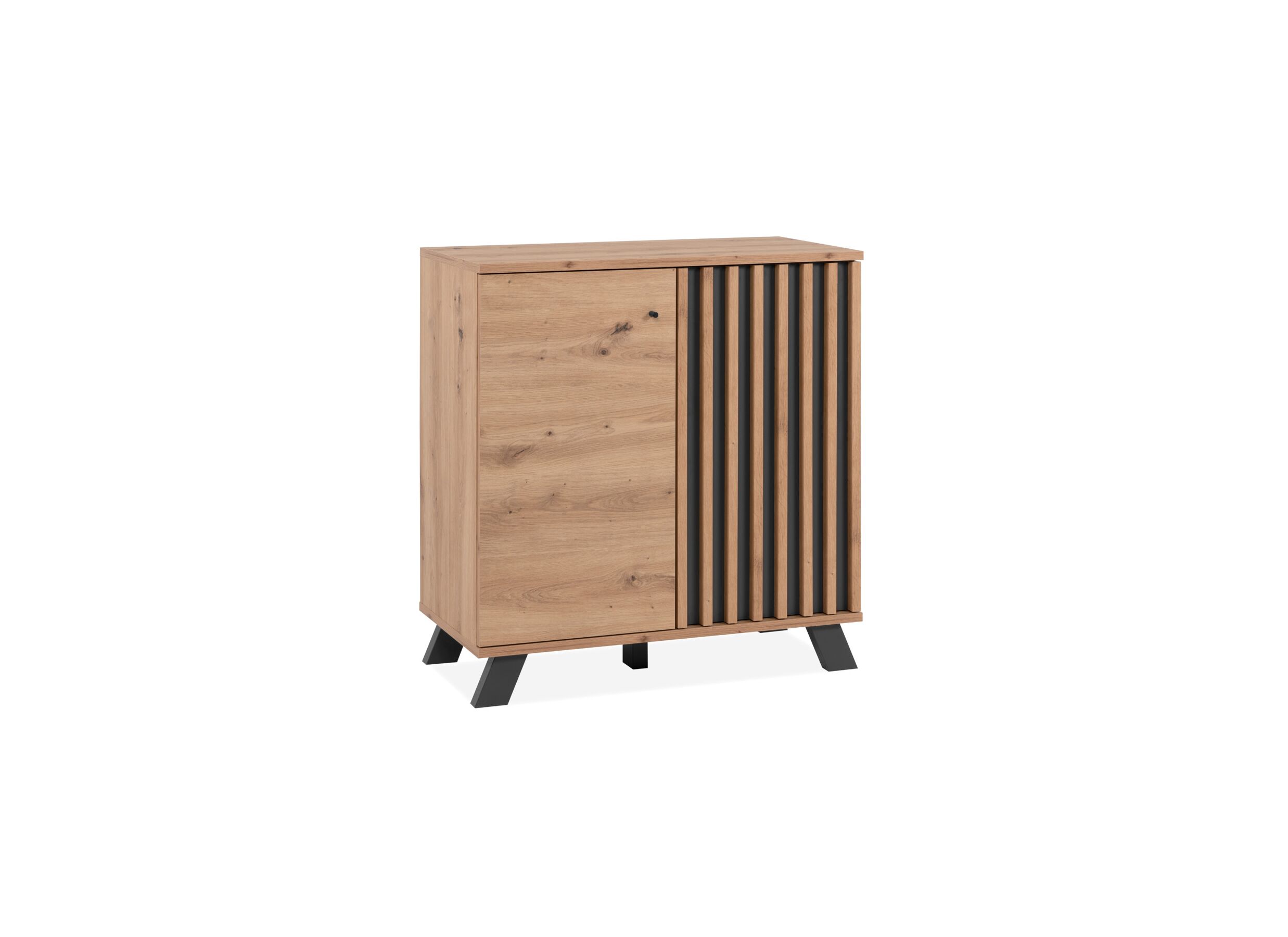 Plus Important - Commode Medan 80x40x85cm -mélamine - chêne artisanal