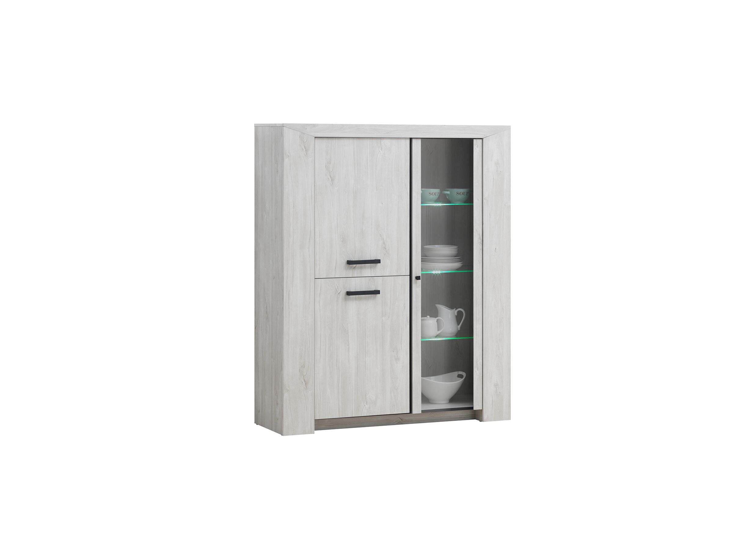 Vitrine Elvis 133cm - Vitrine Elvis 133cm - décor - white oak