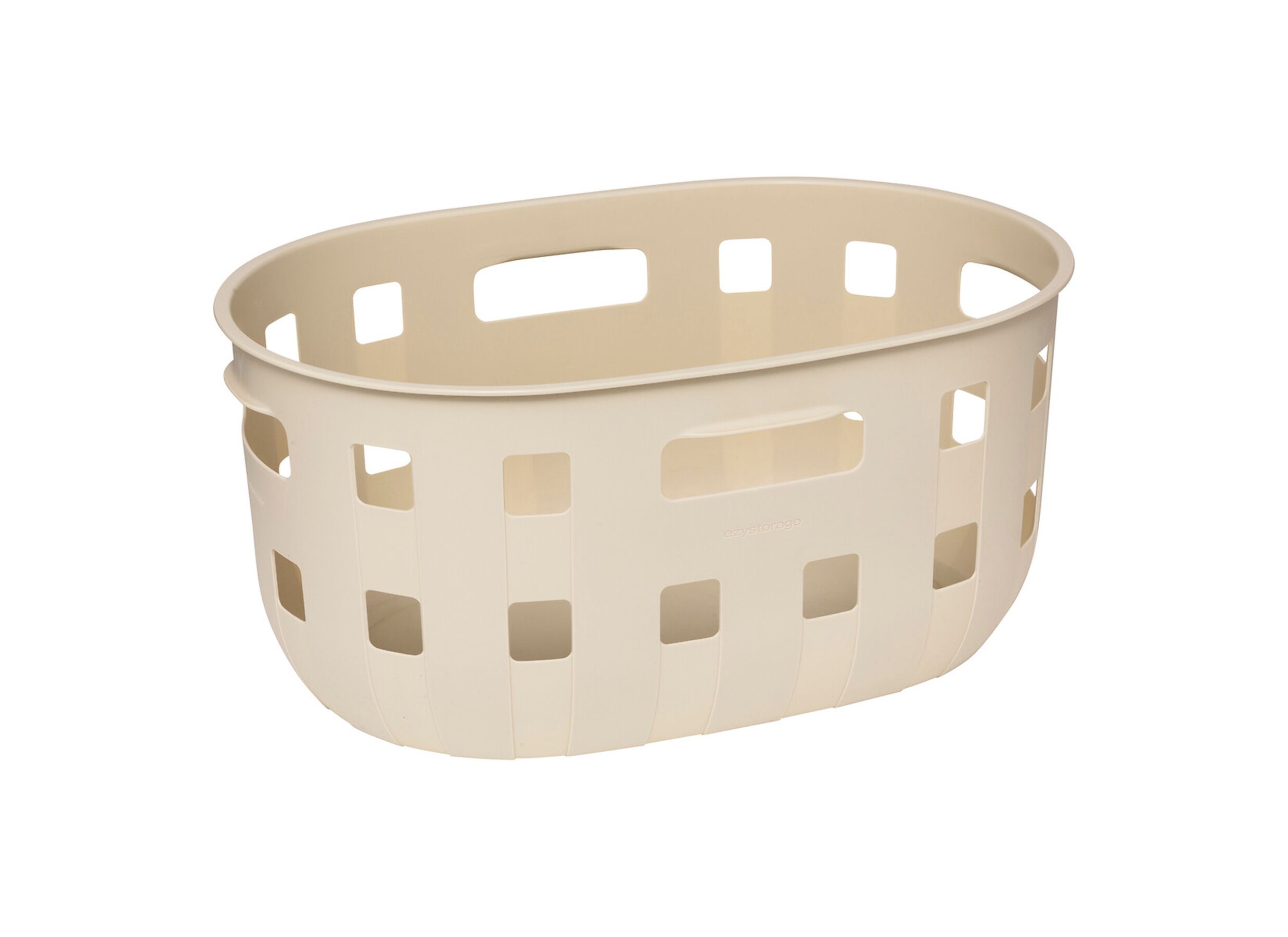 Wasmand Harmony 62x43x28cm - kunststof - ecru - Panier à linge Harmony 62x43x28cm - plastique - ecru