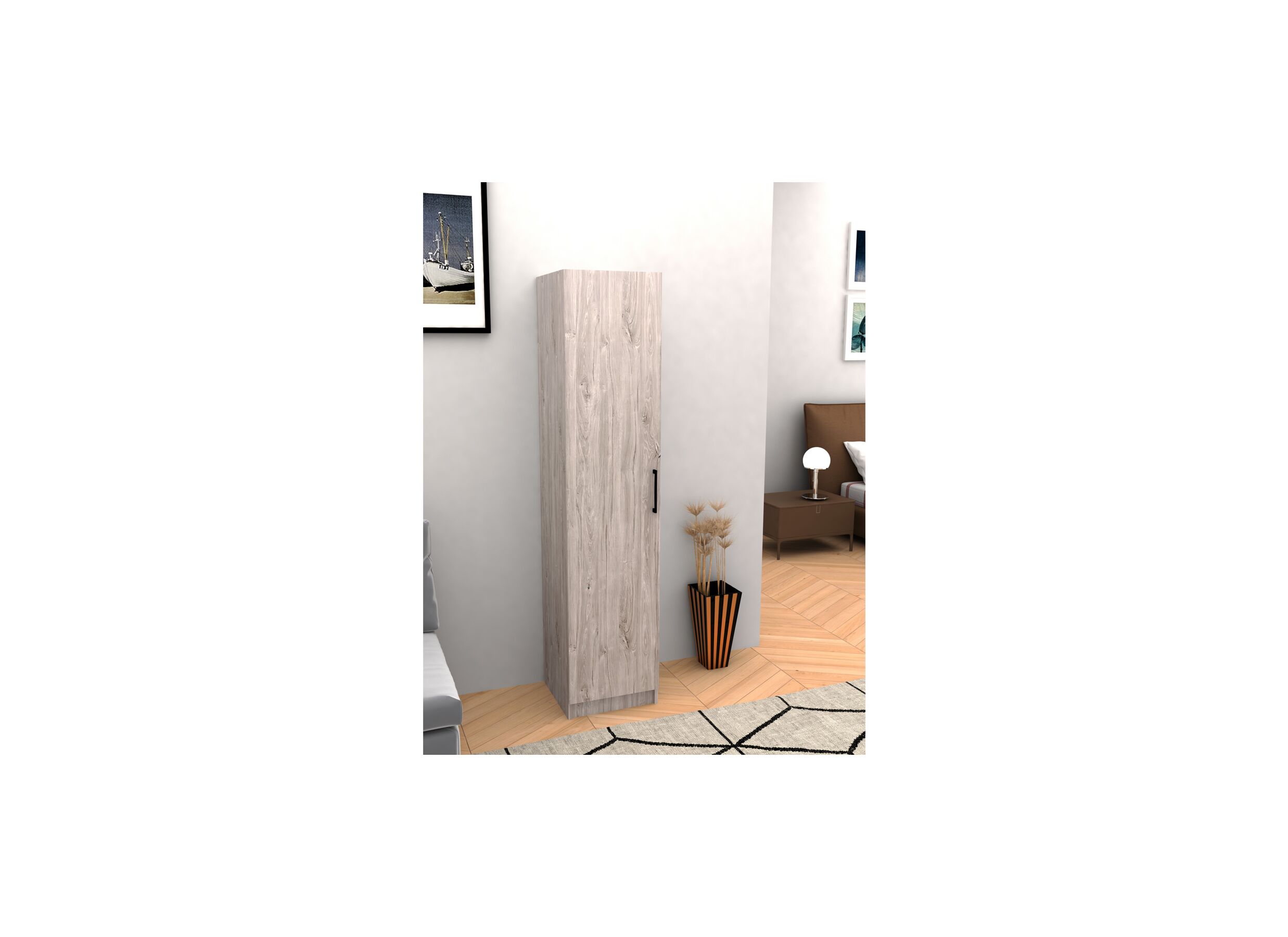 Opbergkast 40cm - decor - new grey oak
