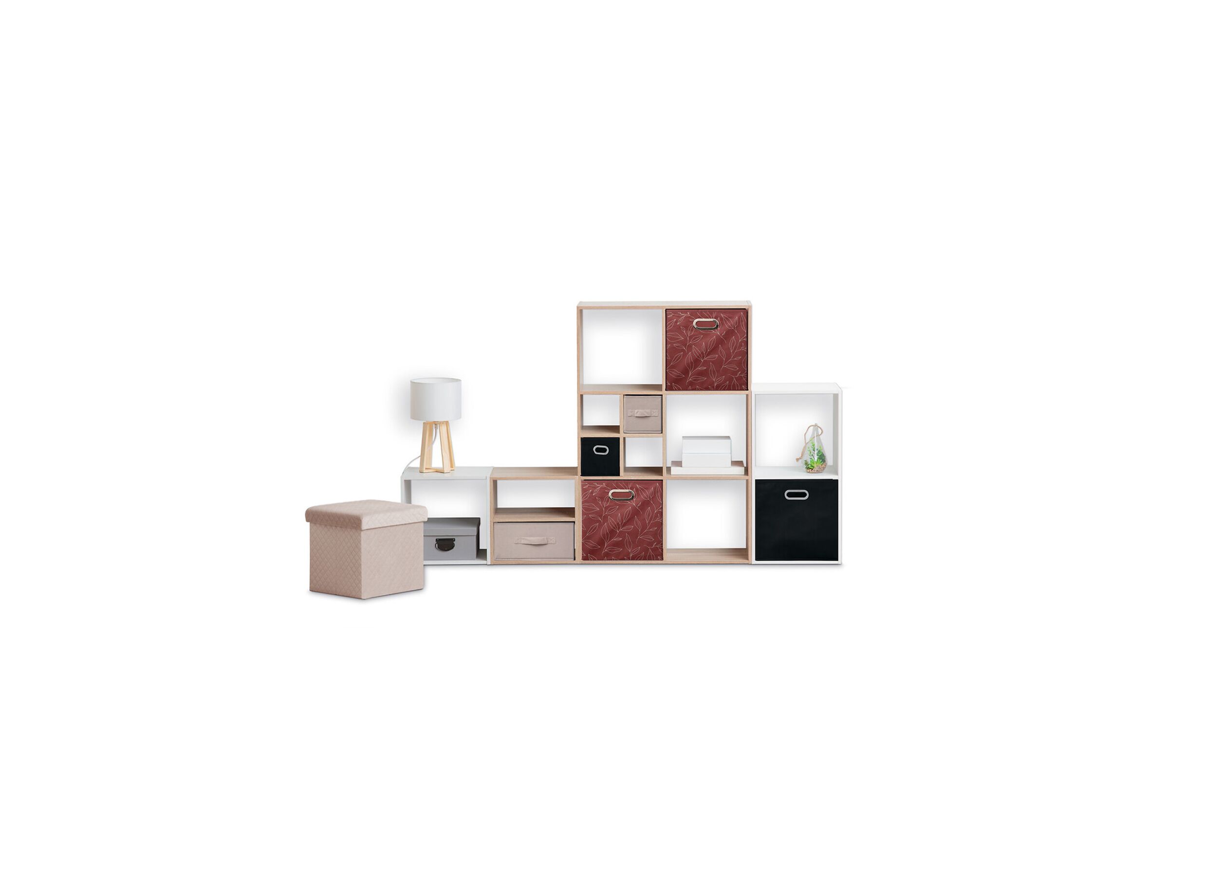 Photo ensemble - Boite de rangement Terra Tableau 31x31x31cm