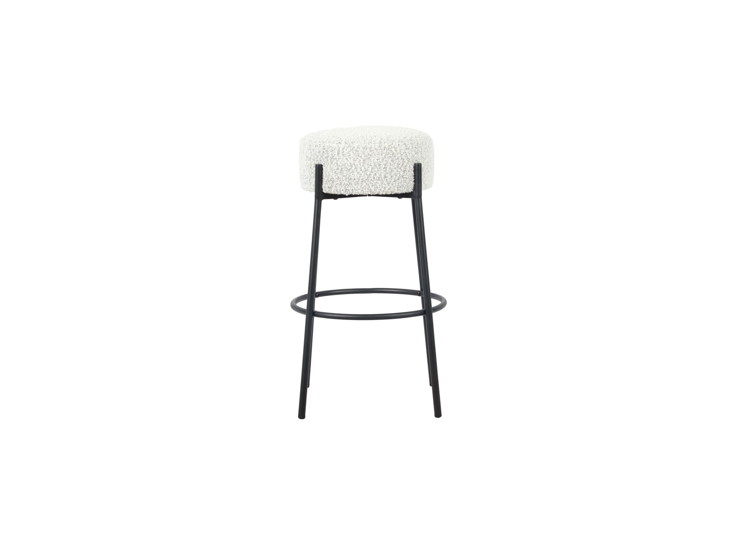 Overzichtsfoto - Barkruk Freeze ZH66cm bouclé wit