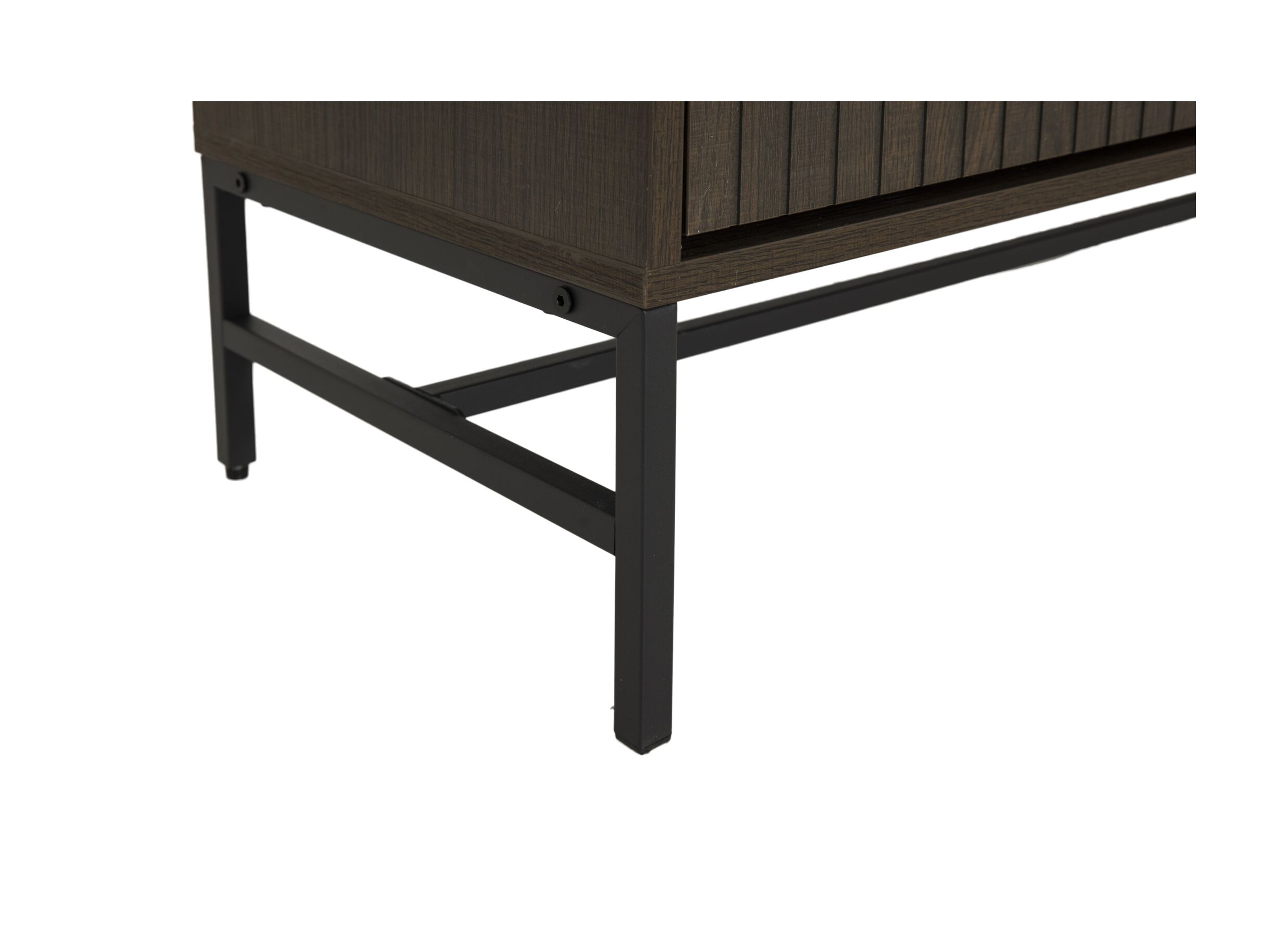 Detail - Armoire à chaussures Stripes 98,7x35x140,4cm - décor - smoked chêne