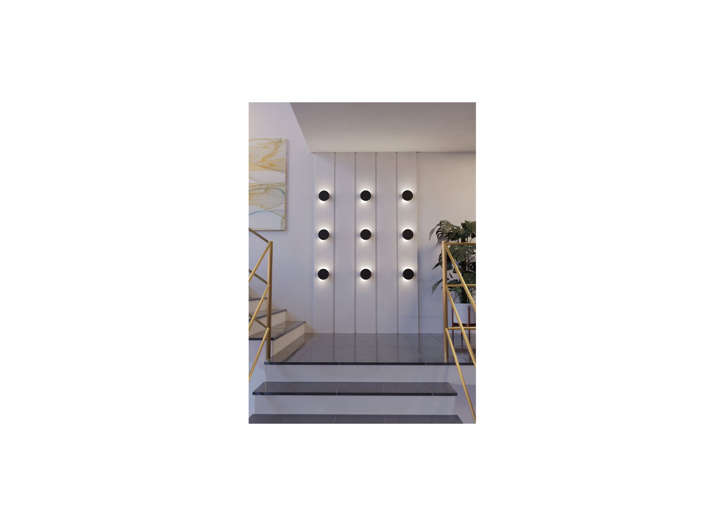Sfeerfoto - Wandlamp Talamello zwart 4W LED