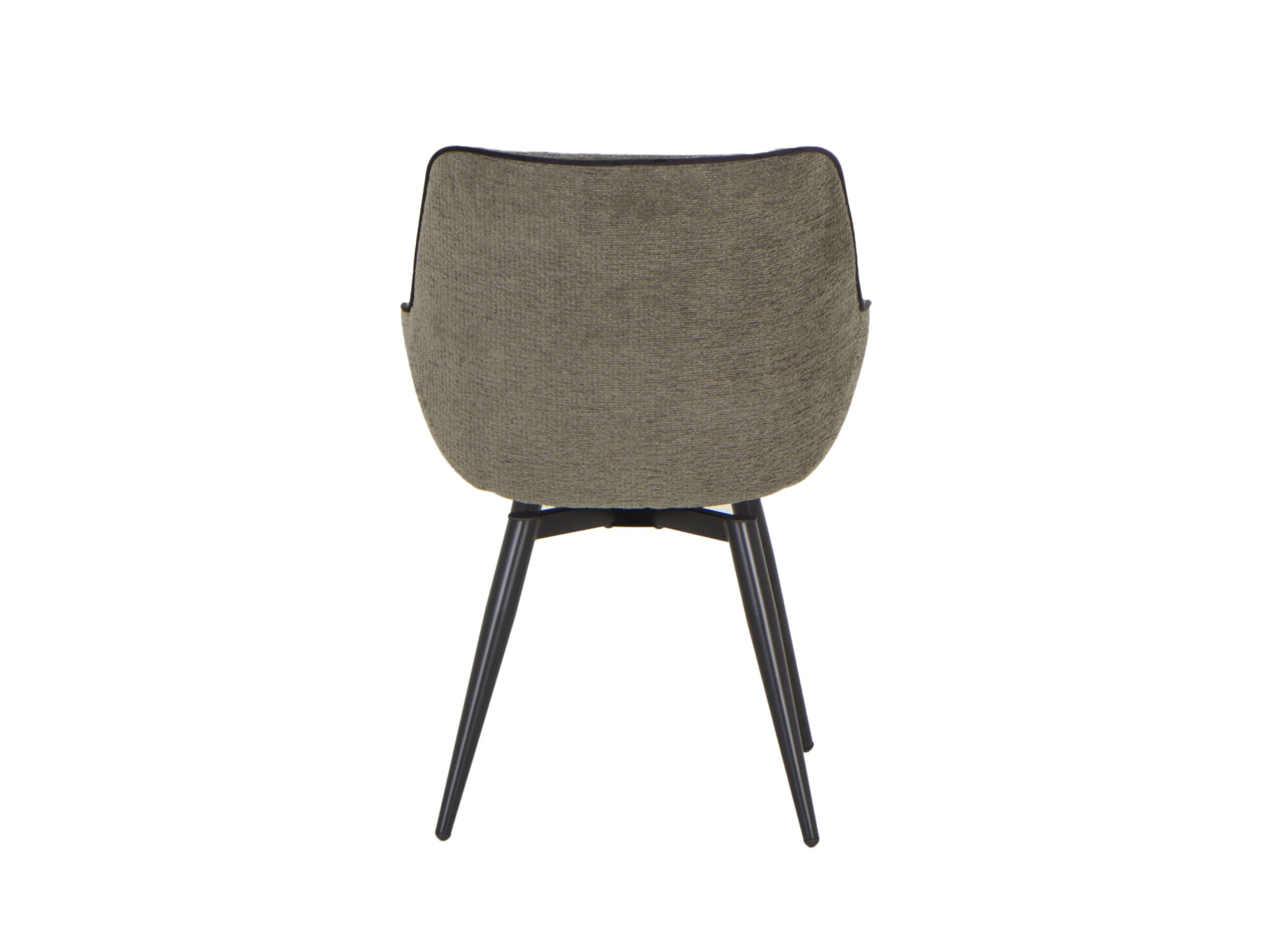 Chaise coque Brentano 62,5x57x84cm - fibre polyester - vert