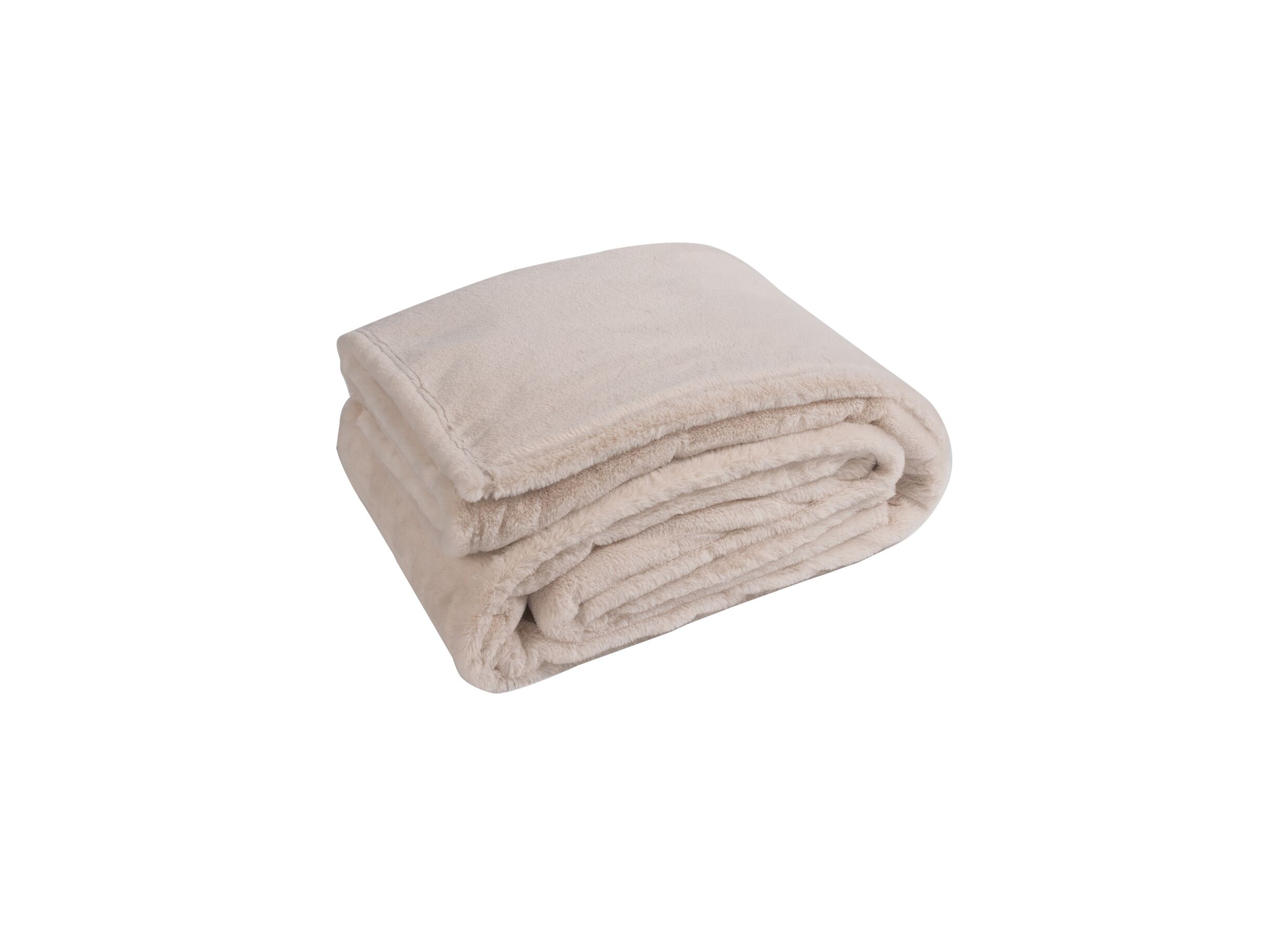 Plaid Oxford 150x200cm polyester beige - Plaid Oxford 150x200cm polyester beige