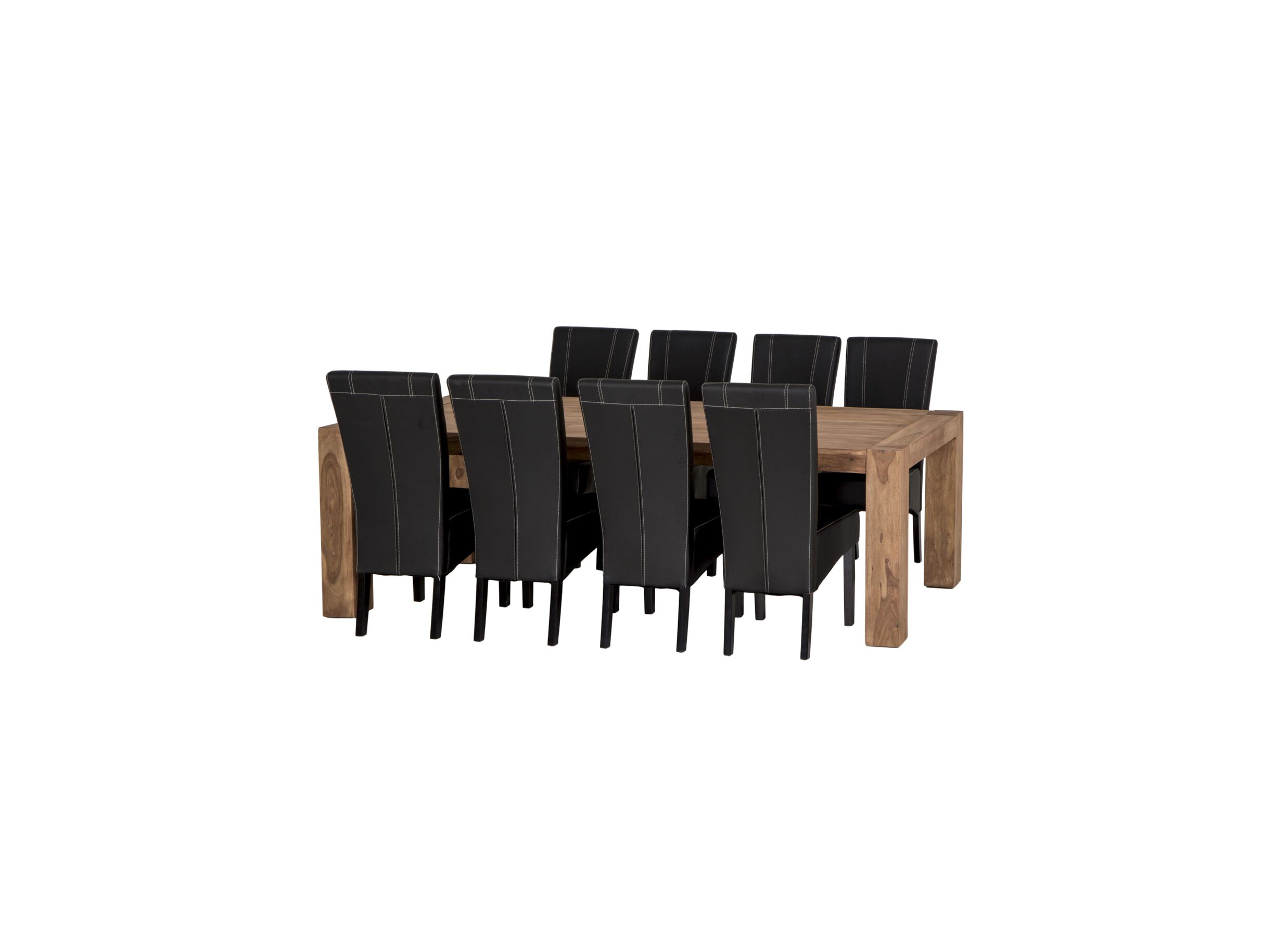 Tafel Carbone 250x110cm - sheesham massief - naturel