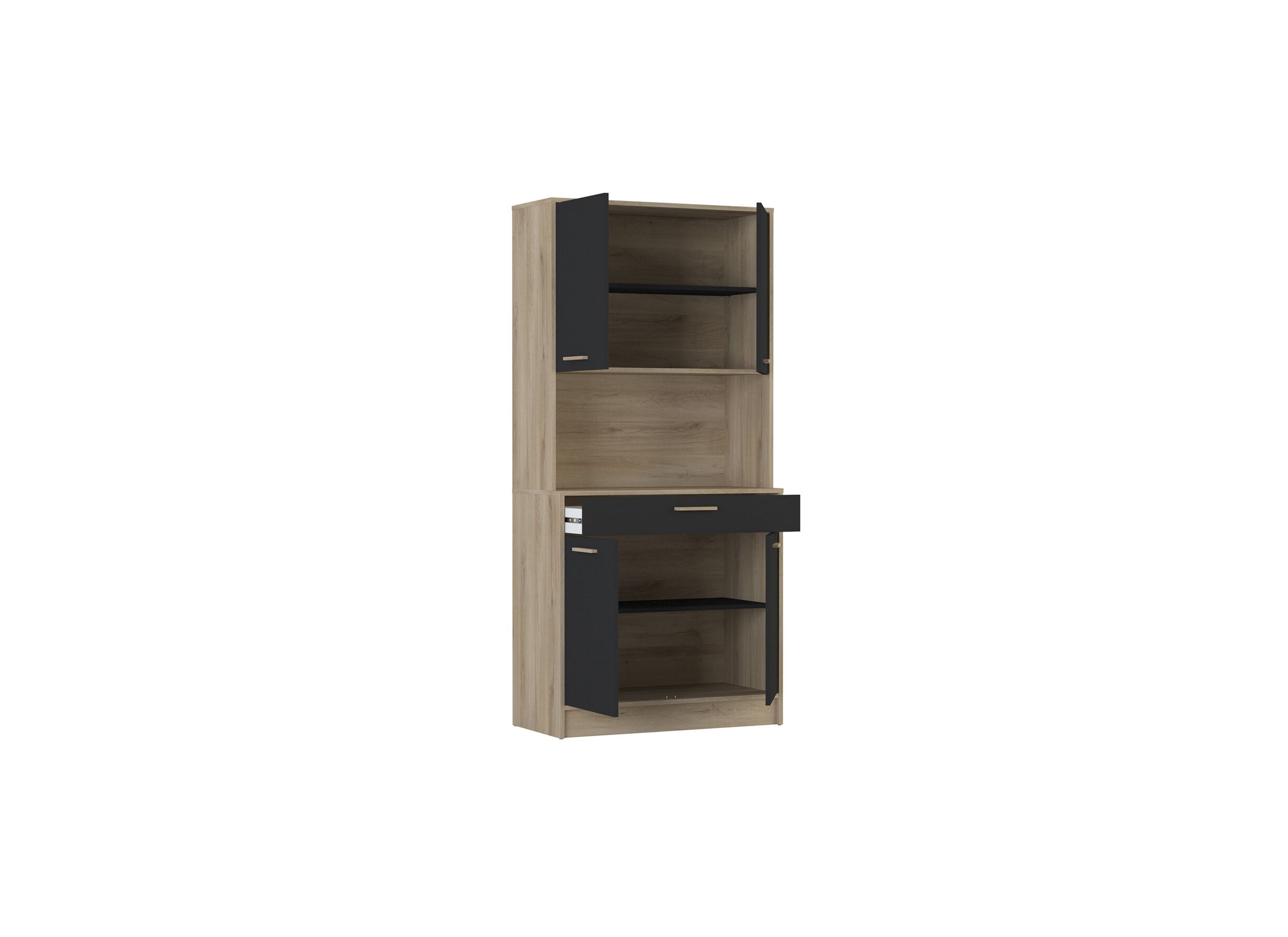 Buffetkast Dolce 84cm - melamine - beige/bruin