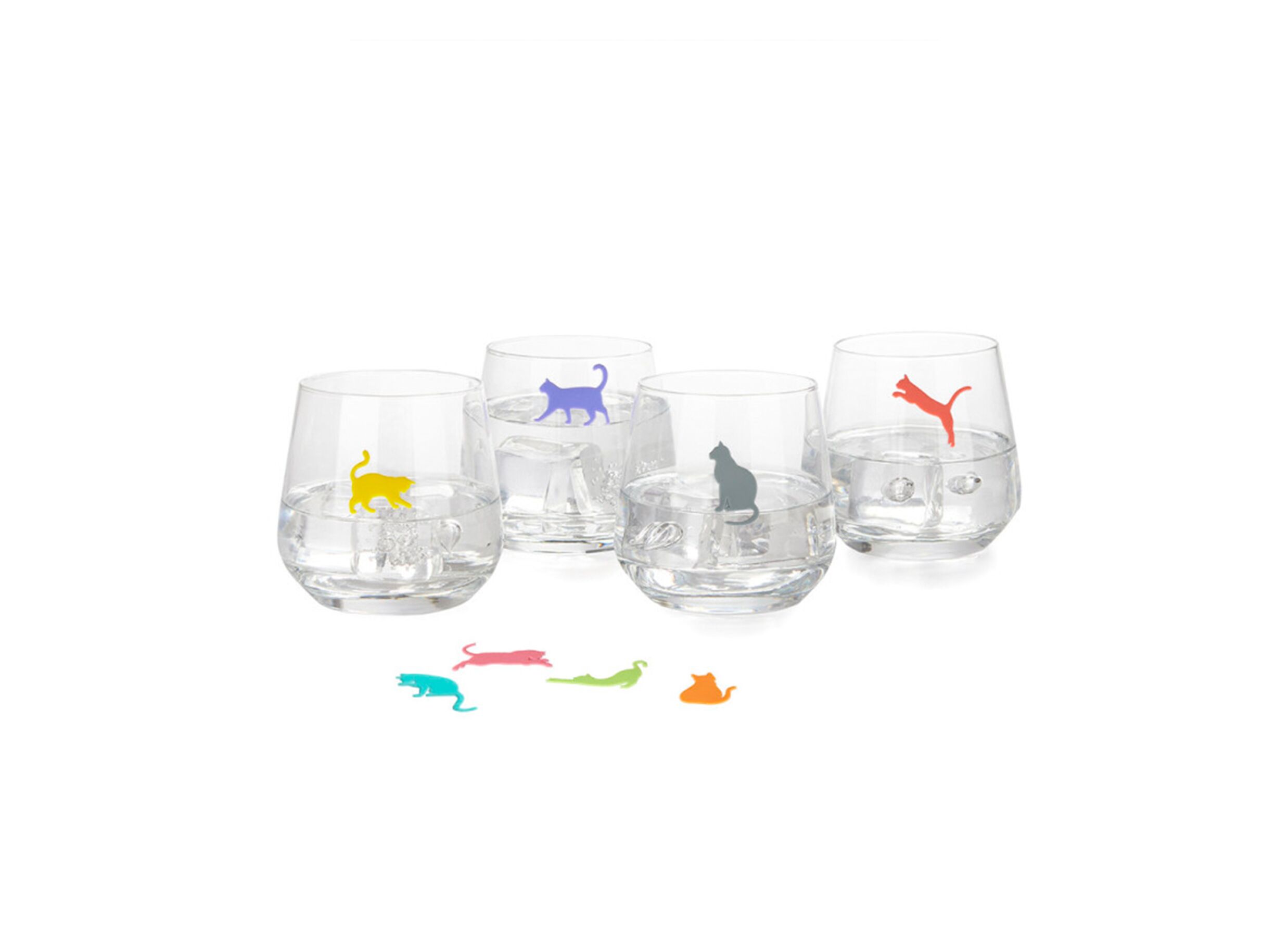 Glass marker Sticky Cats set van 8