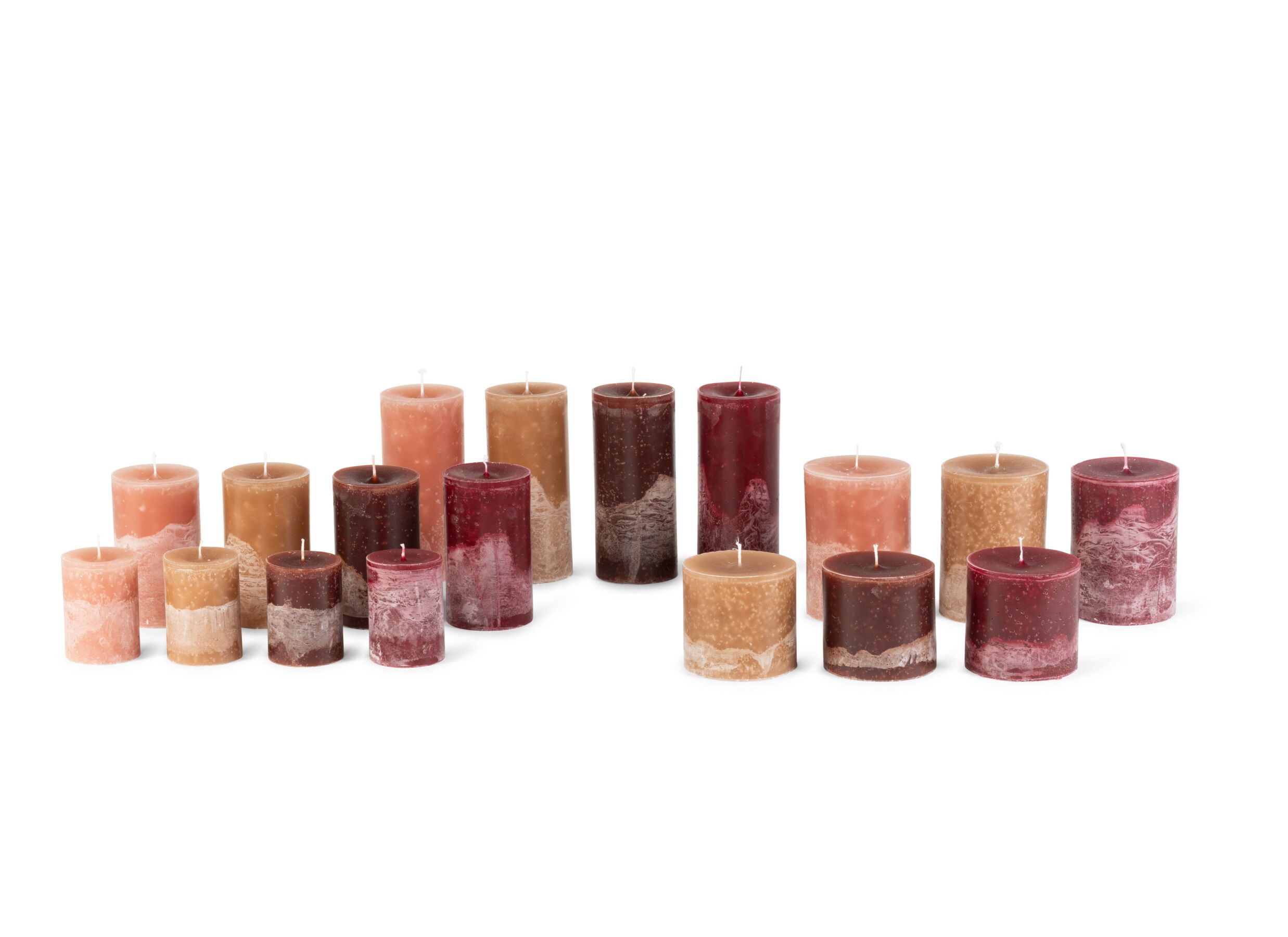 Setfoto - Kaars Ø10xH10cm - caramel