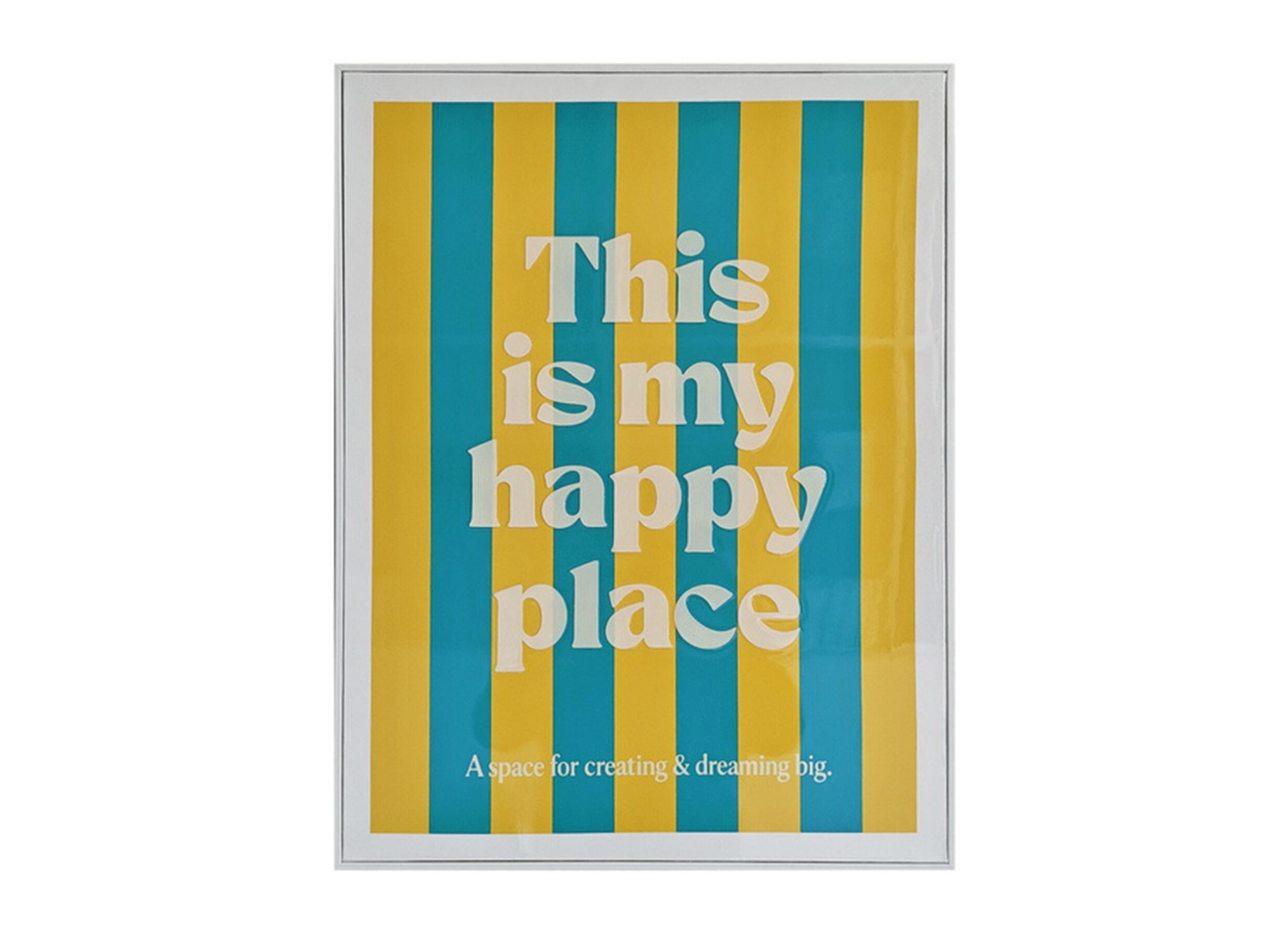 Hoofdfoto - Print op canvas Happy Place 45x60cm - resin coating