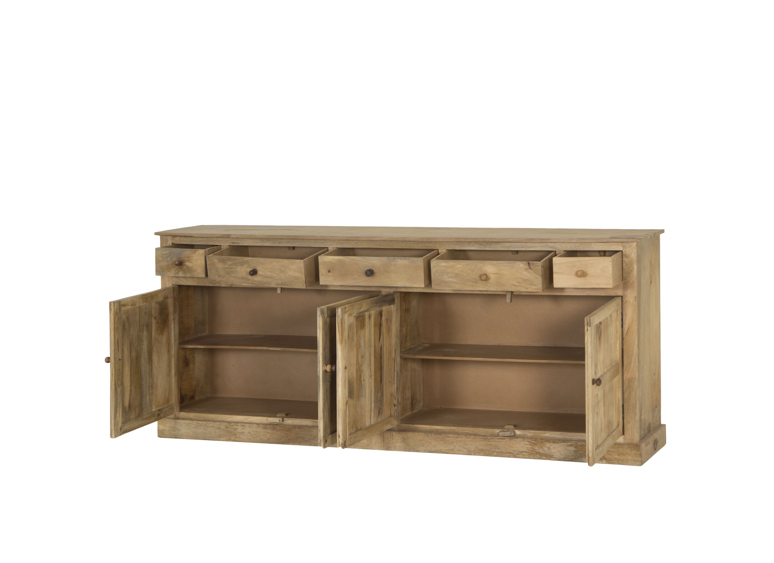 Dressoir Capriccio 237x40cm - mango massief - naturel