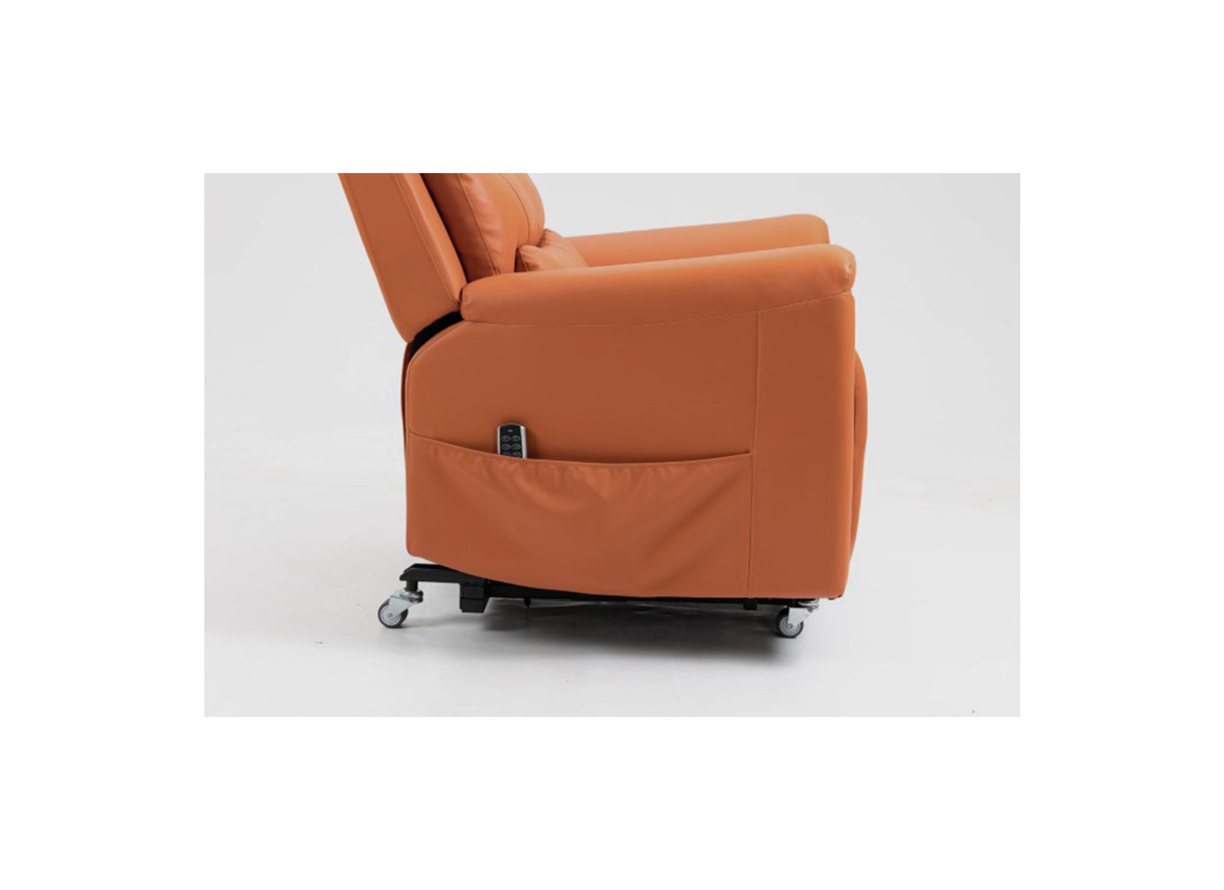 Detail - Fauteuil relax Gallery électrique - similicuir - orange