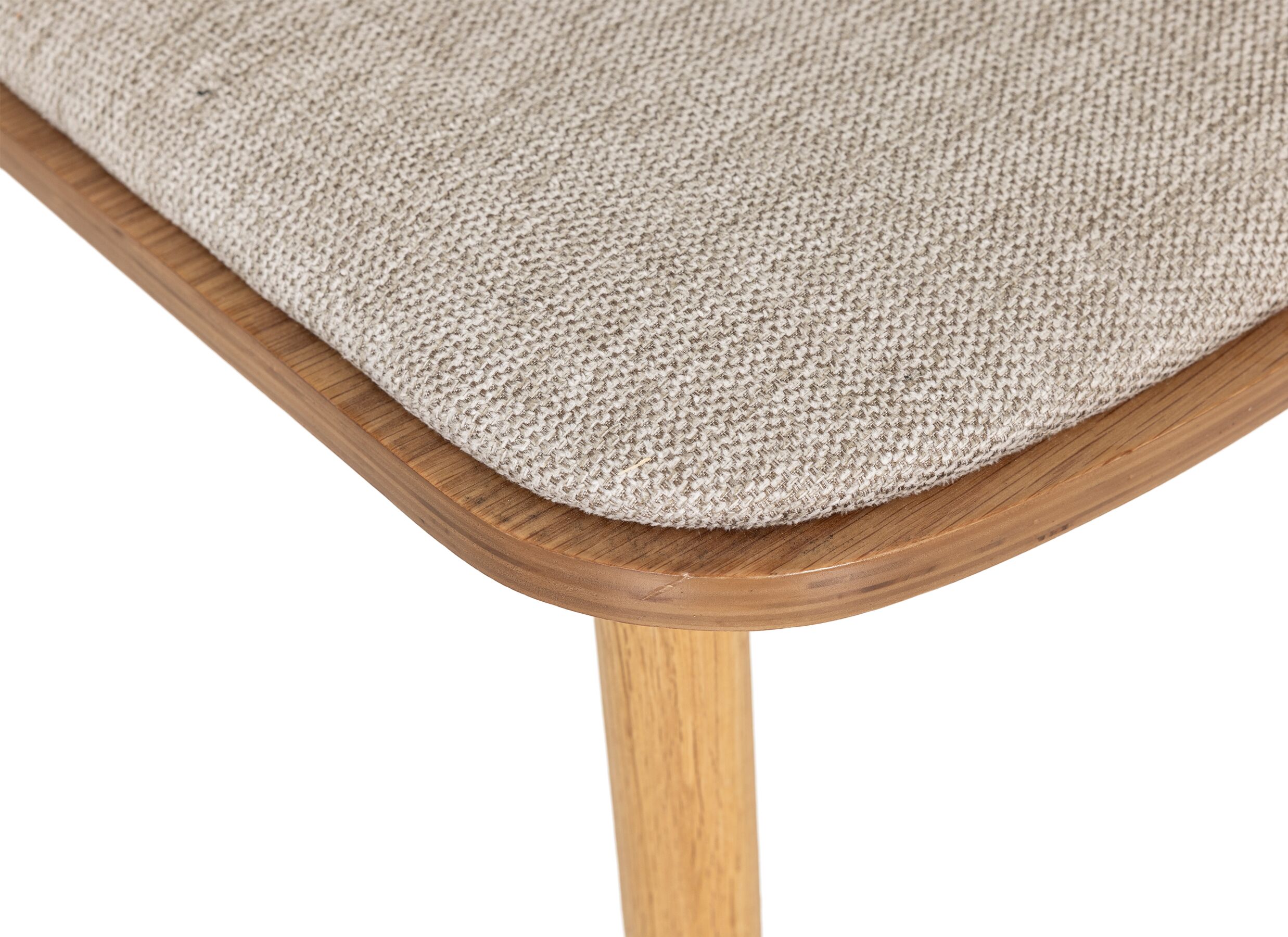 Detail - Chaise Walden 48x52x80cm - chêne massif & tissu - naturel
