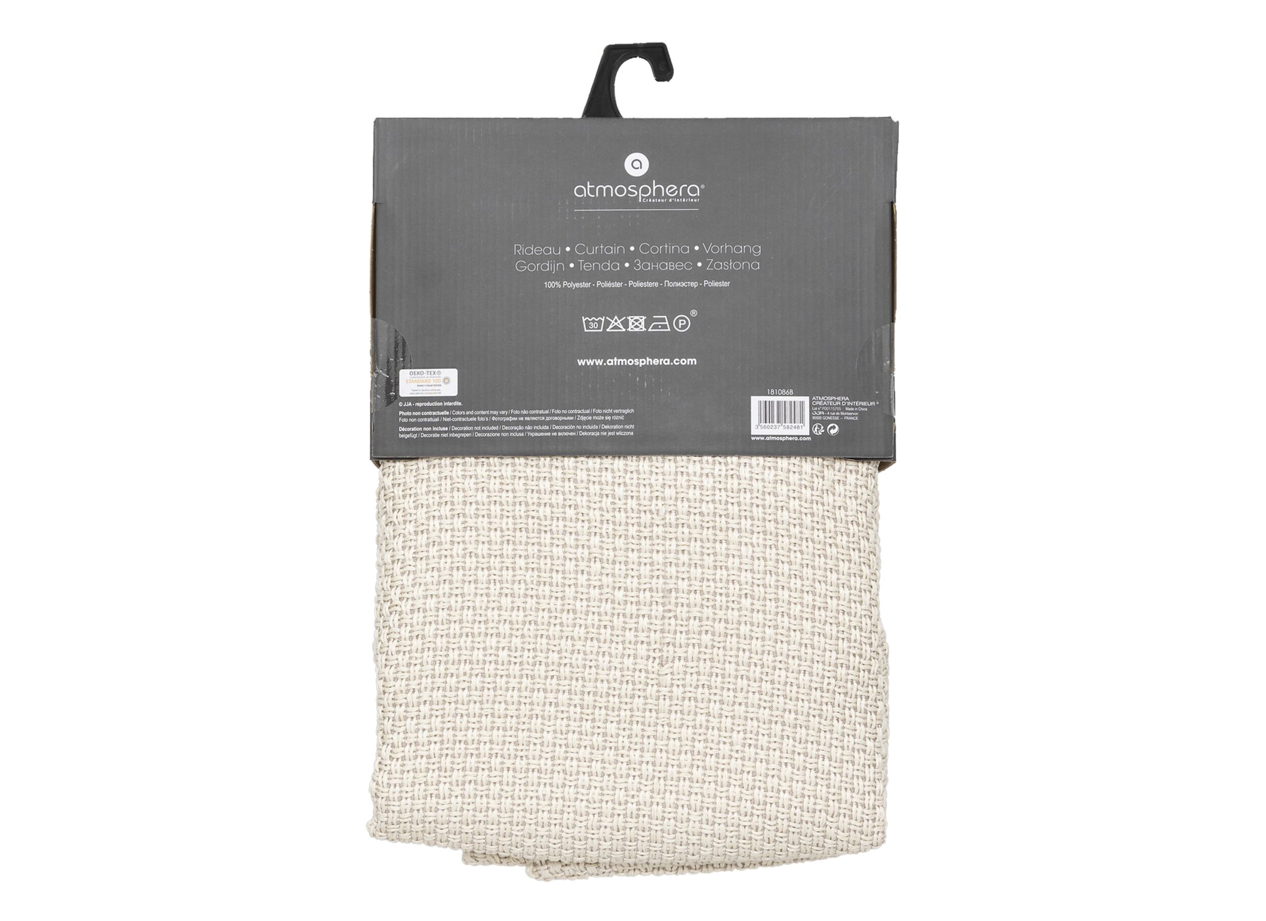 Overzichtsfoto - Gordijn Wild 140x260cm - polyester - taupe