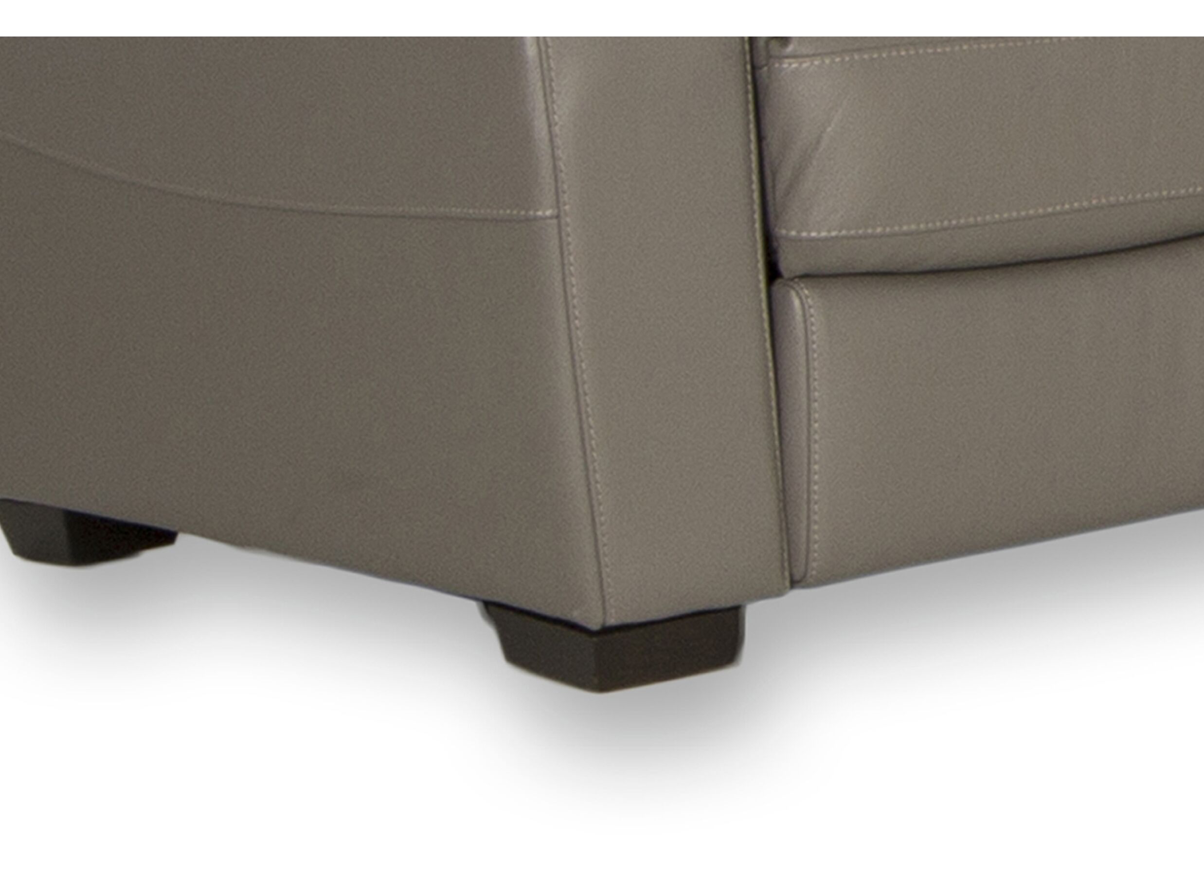 Detailfoto - Zetel Barbiero 2-zit - leder - grijs