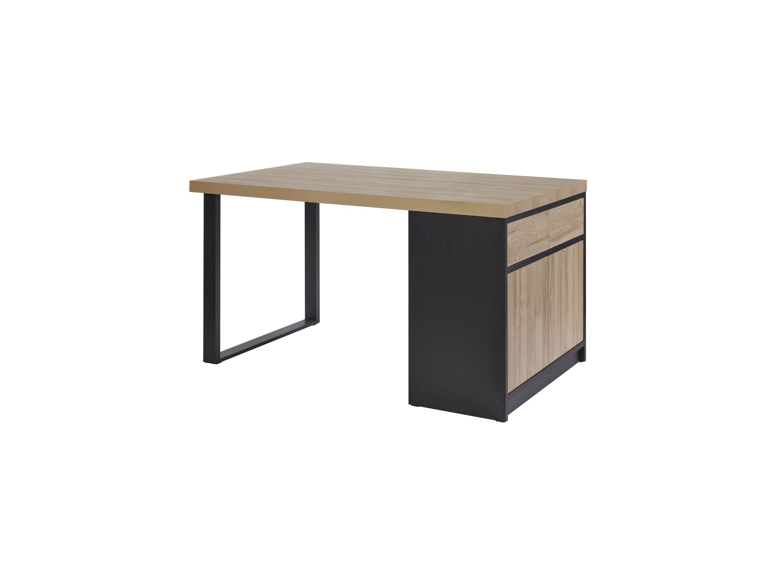 Keukeneiland Ilotfon 170x100cm - melamine - french oak/nox - Îlots cuisine Ilotfon 170x100cm - mélamine - french oak/nox