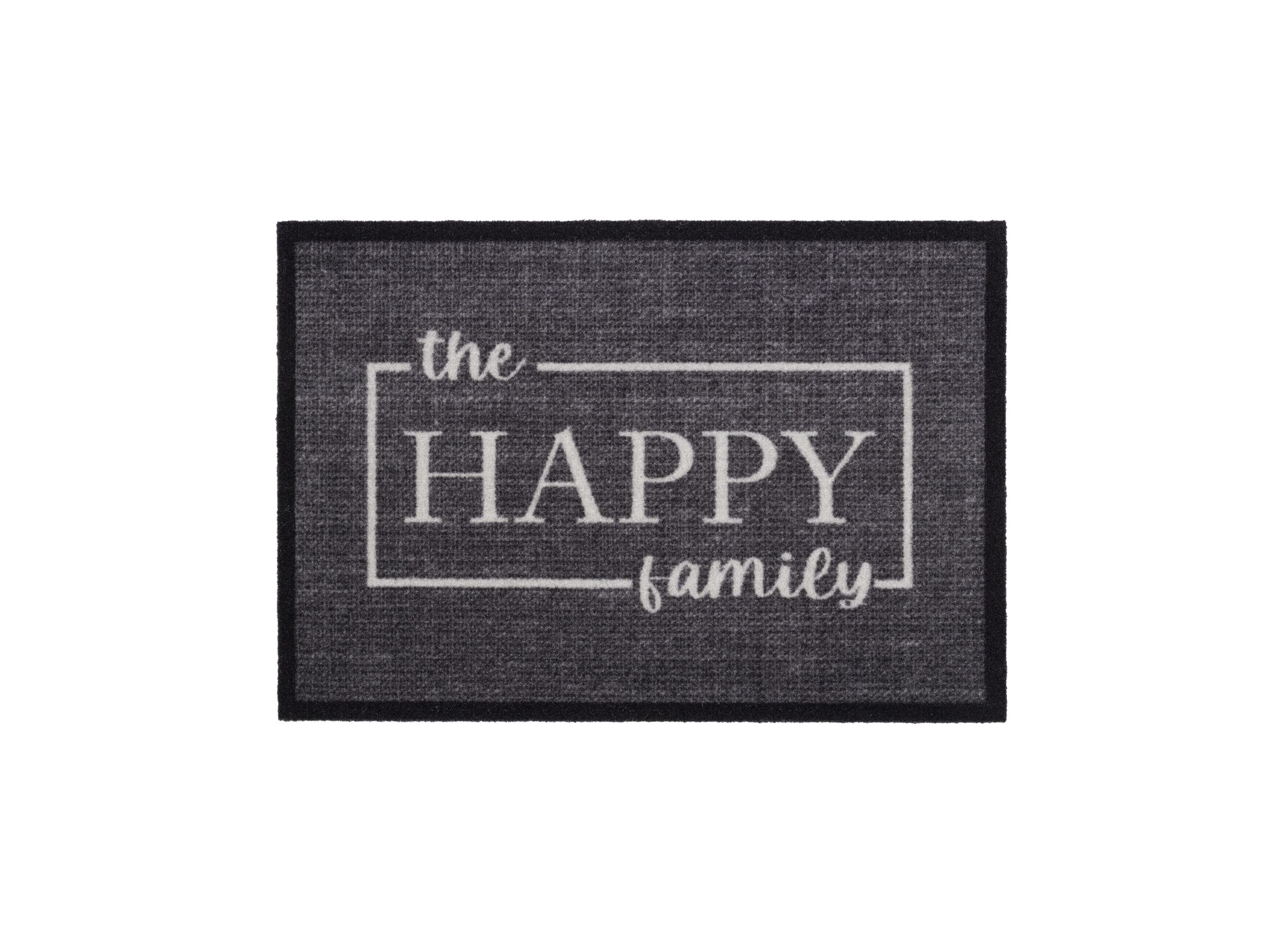 Plus Important - Paillasson Mondial The happy family 60x40cm polyamide multicolore