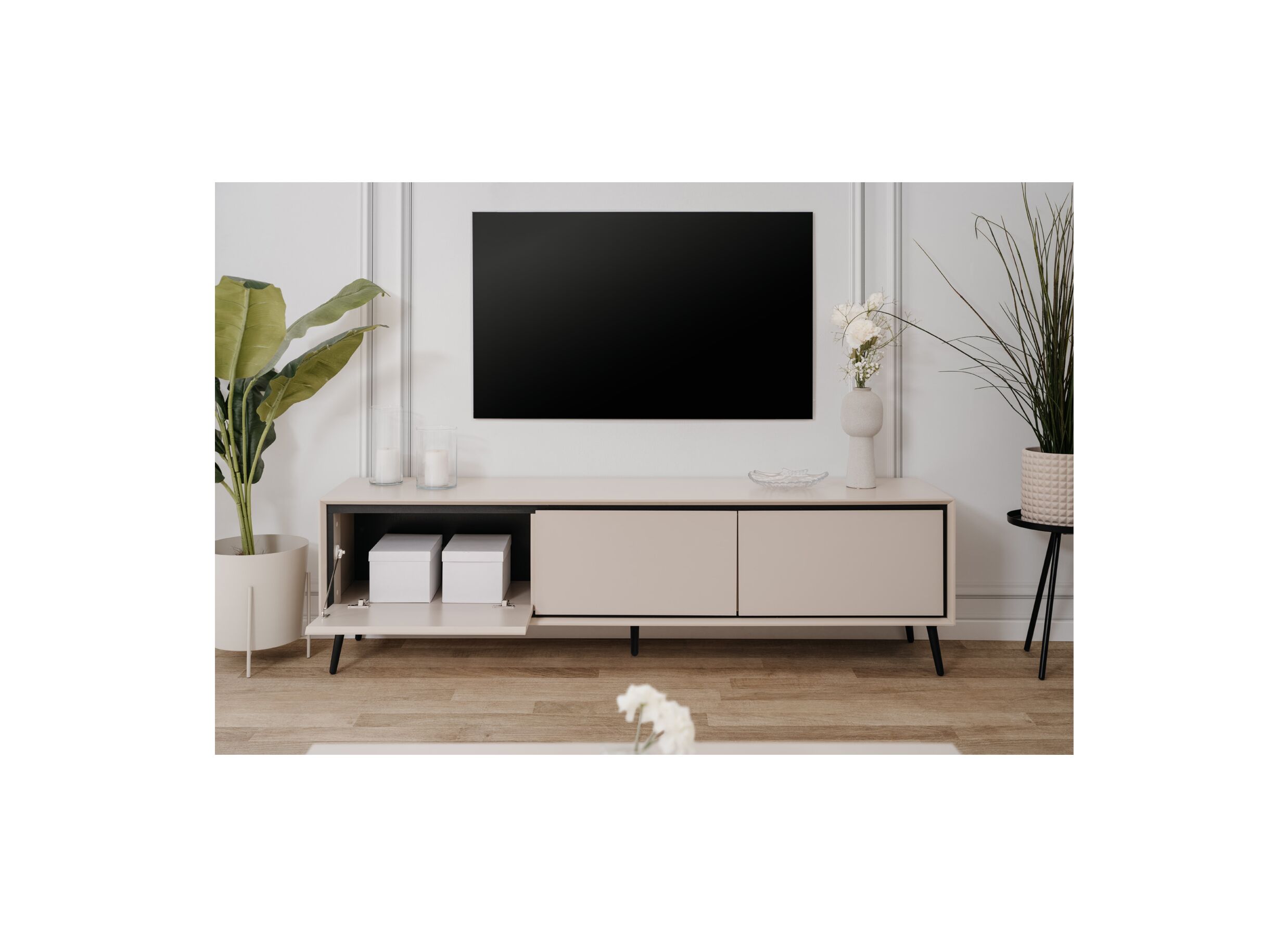 Foto ambiance - Meuble TV Arona 175cm - melamine - capuccino