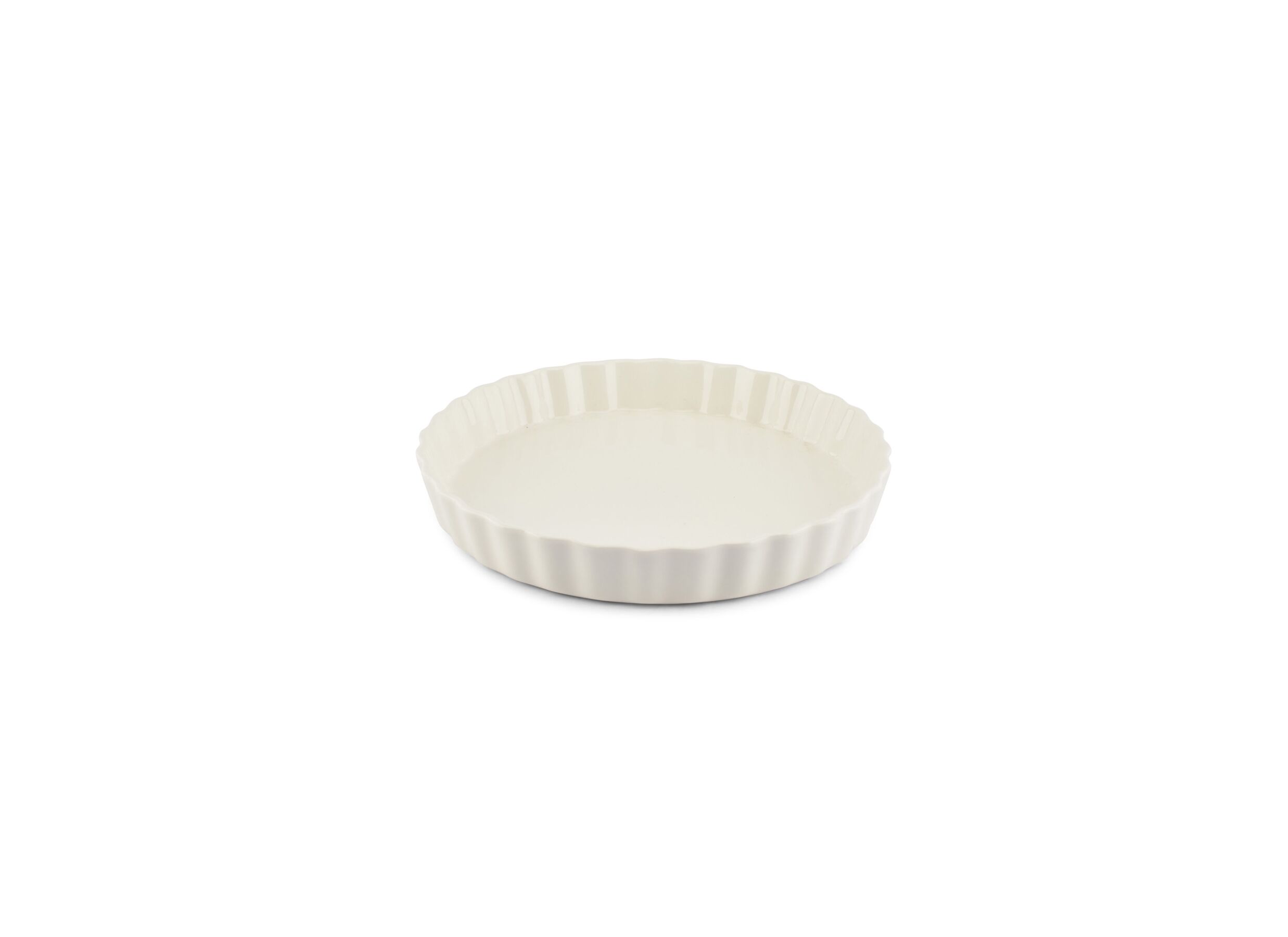 Taartvorm Oven Ø27 - Taartvorm Oven Ø27,5cm - stoneware - wit