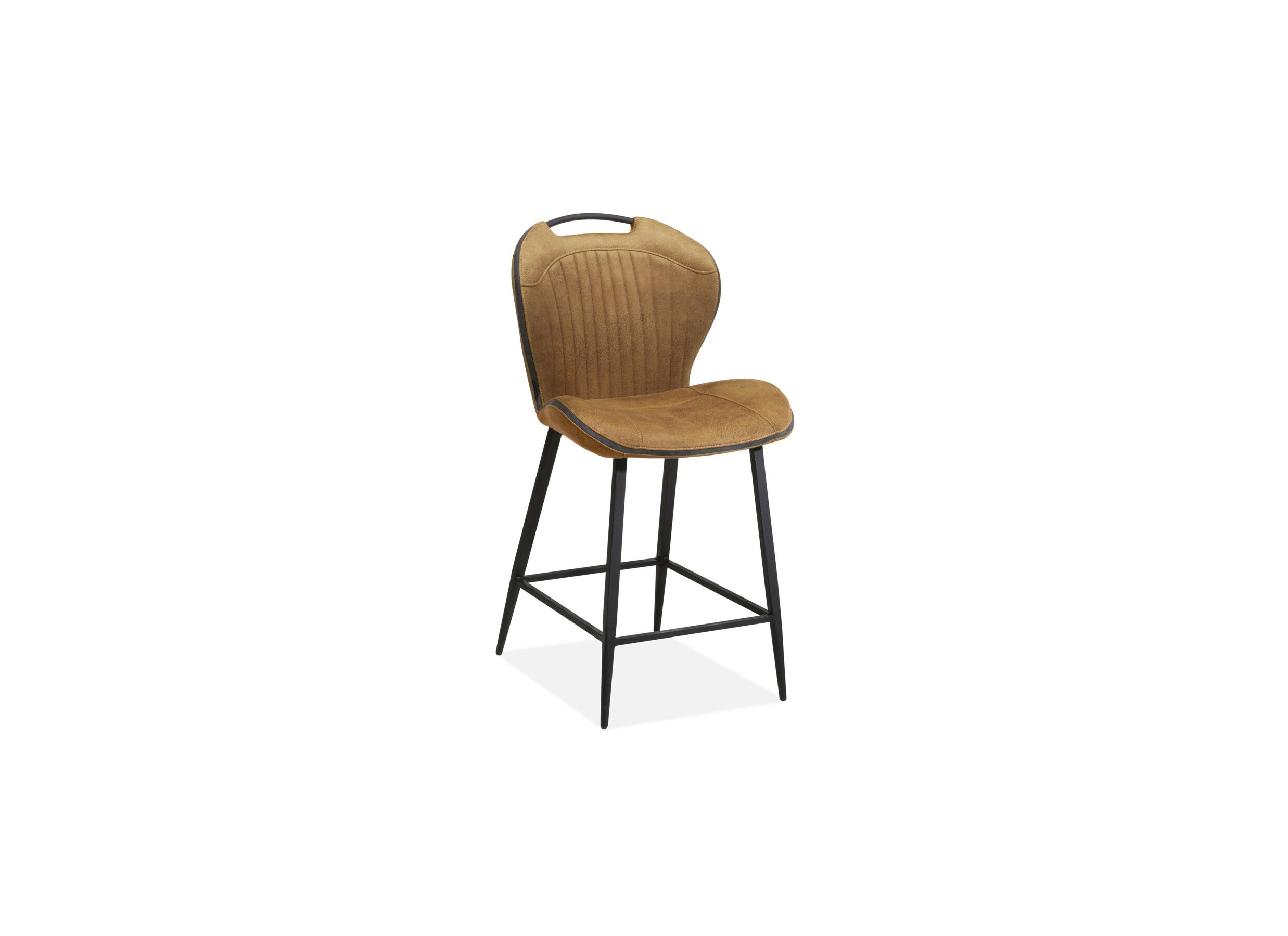 Barstoel Travis ZH66,5cm - stof - cognac