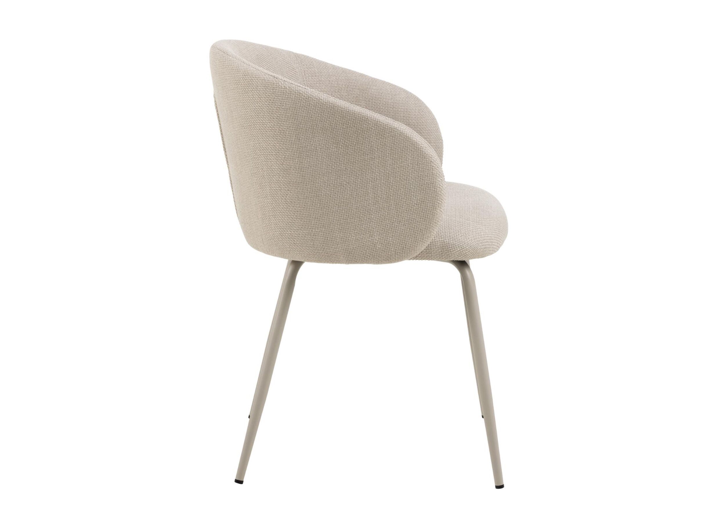 Overzichtsfoto - Stoel 55,5x55x79cm - stof - beige