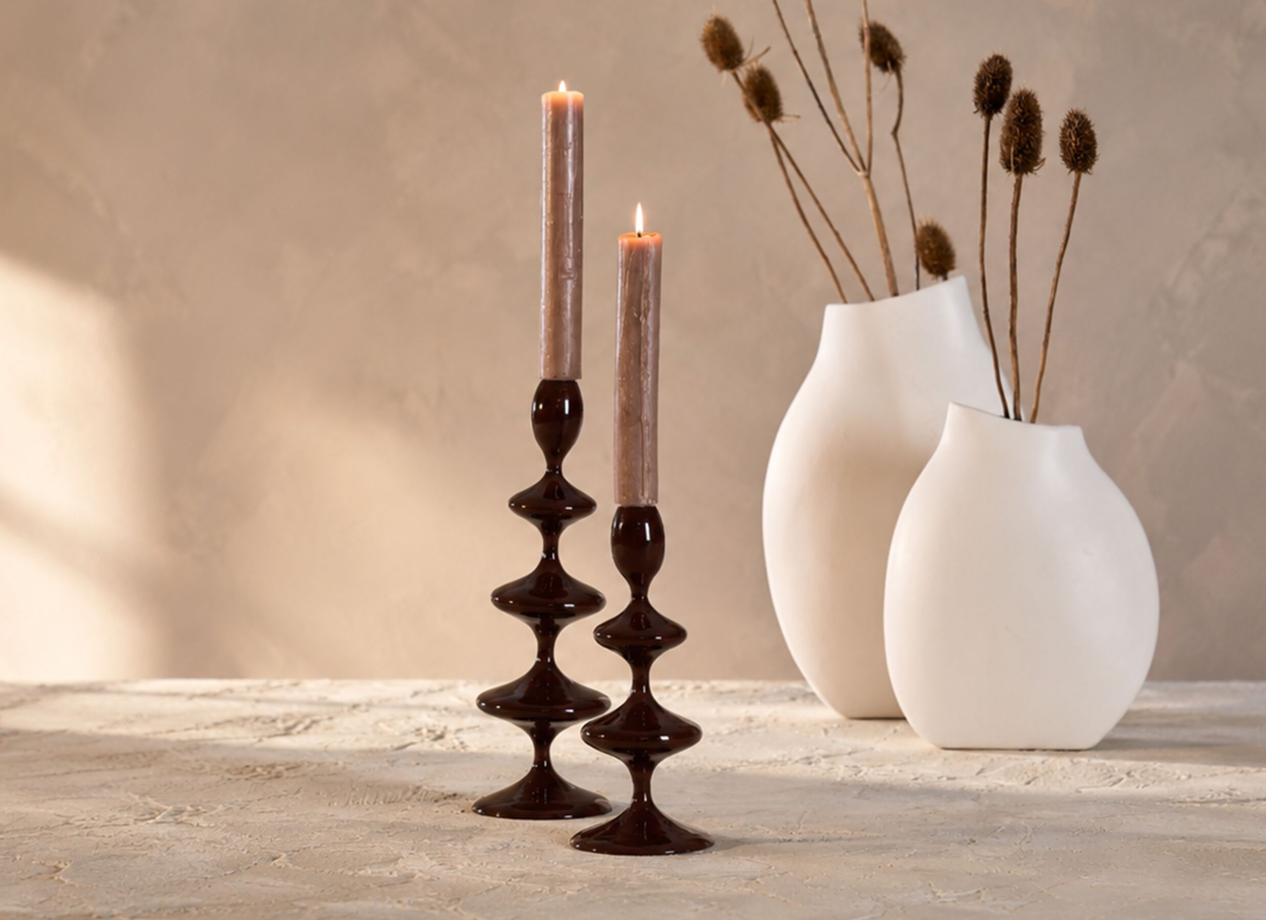 Foto ambiance - Chandelier Vireen H34,5cm - métal - marron foncé