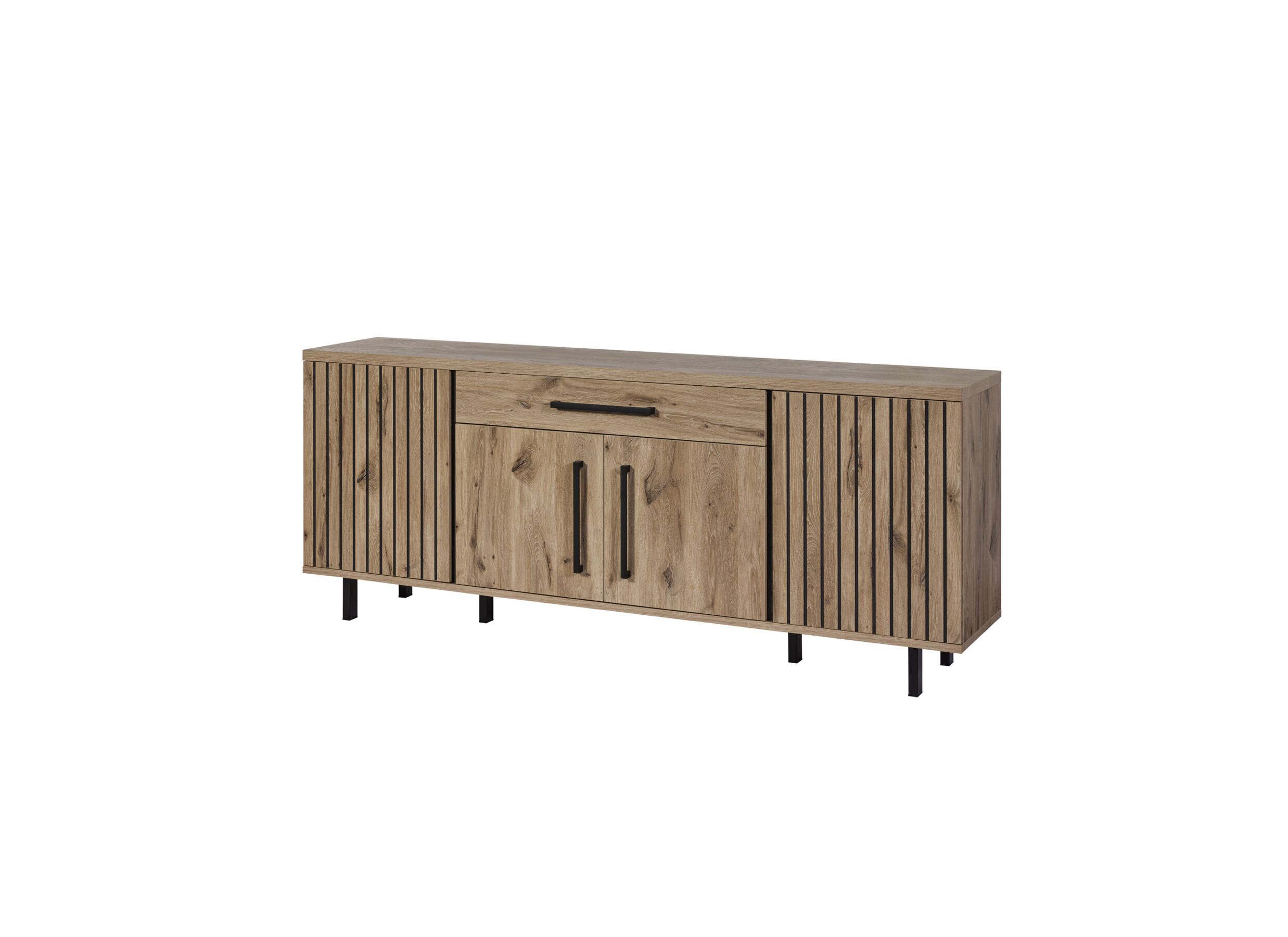 Dressoir Tim 225cm - meubelplaat - canyon oak - Buffet Tim 225cm - film décoratif - canyon oak
