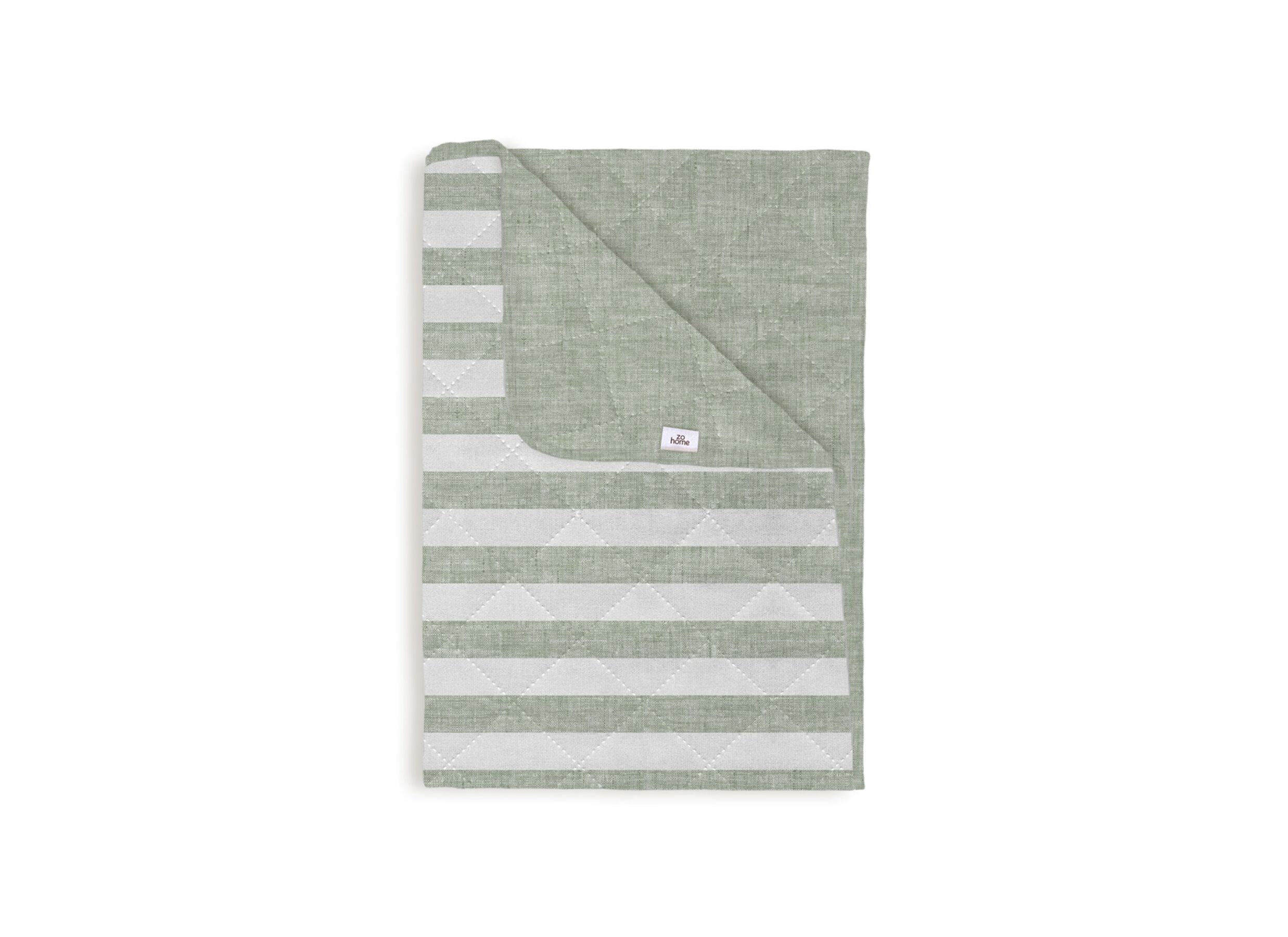 Banda Bedsprei 270x260cm - polyester - sandy beige - Banda Couvre lit 270x260cm - polyester - moss green
