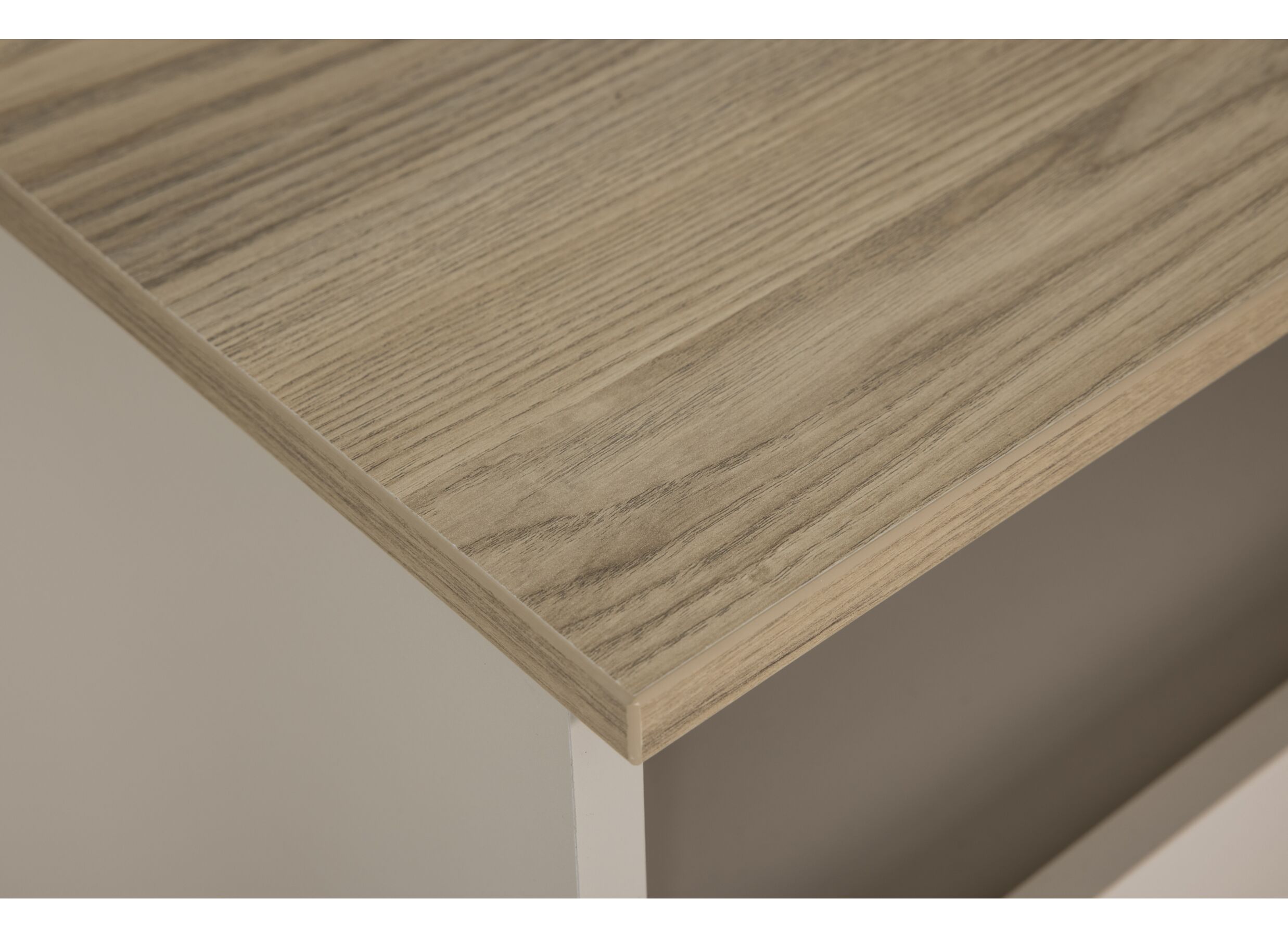 Detailfoto - Nachtkastje Hazel 48x40x52cm - melamine - beige & montana eik