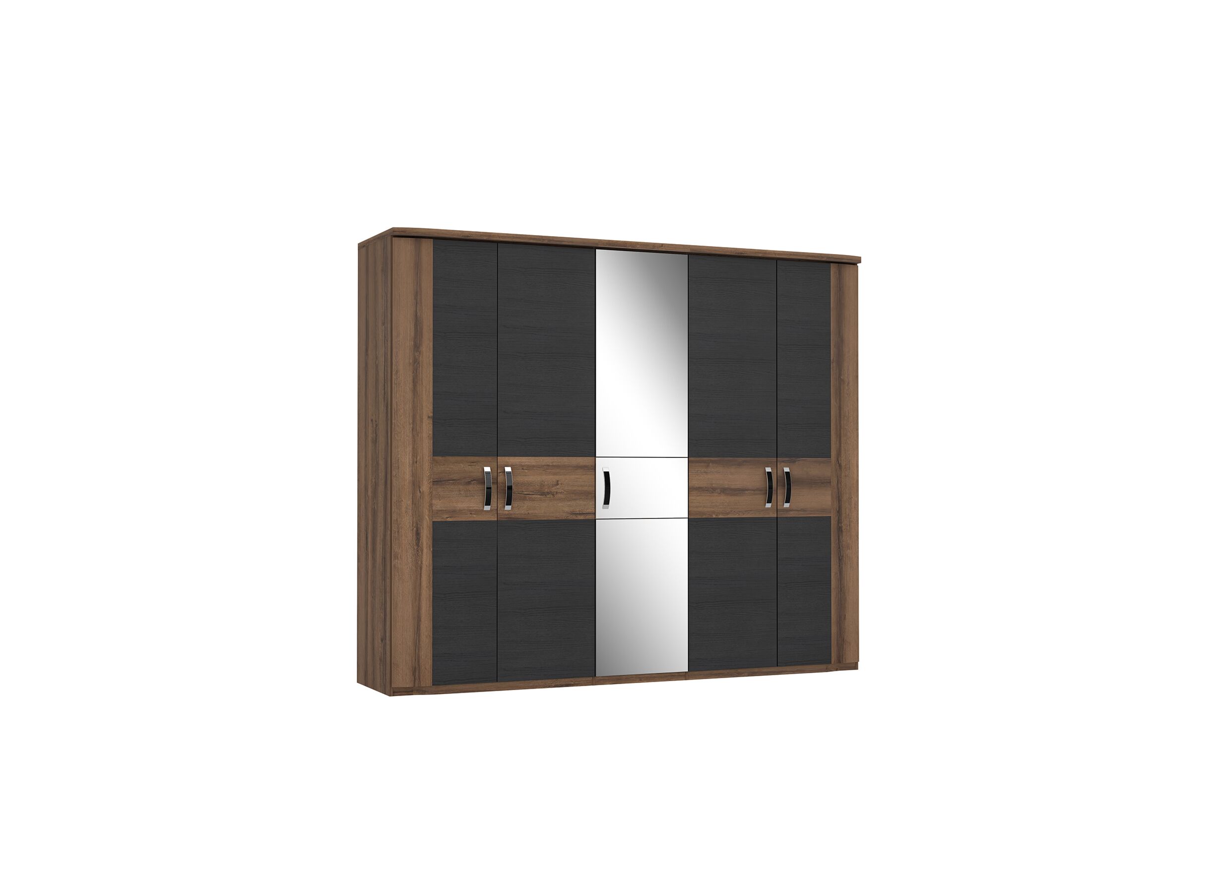 Garde-robe 250cm - Garde-robe Dolce 250cm - décor - mud oak/black oak