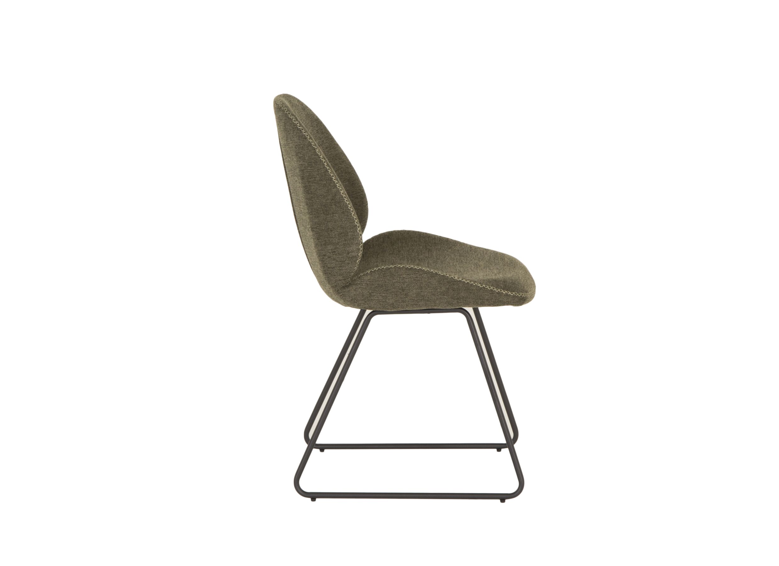 Detail - Chaise Patti 49x53x87cm - tissu - vert