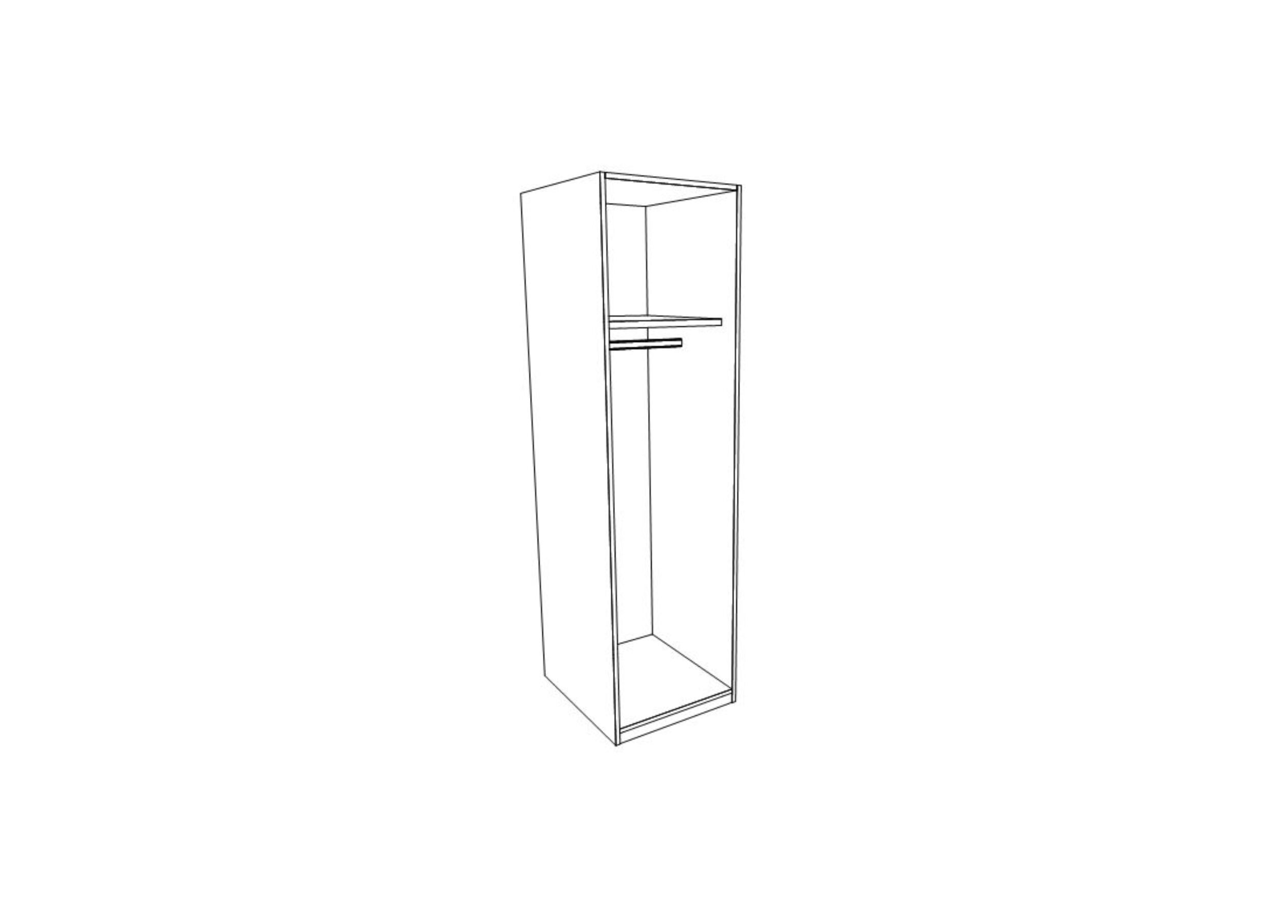 Garde-robe Mrk 50cm - décor - chêne