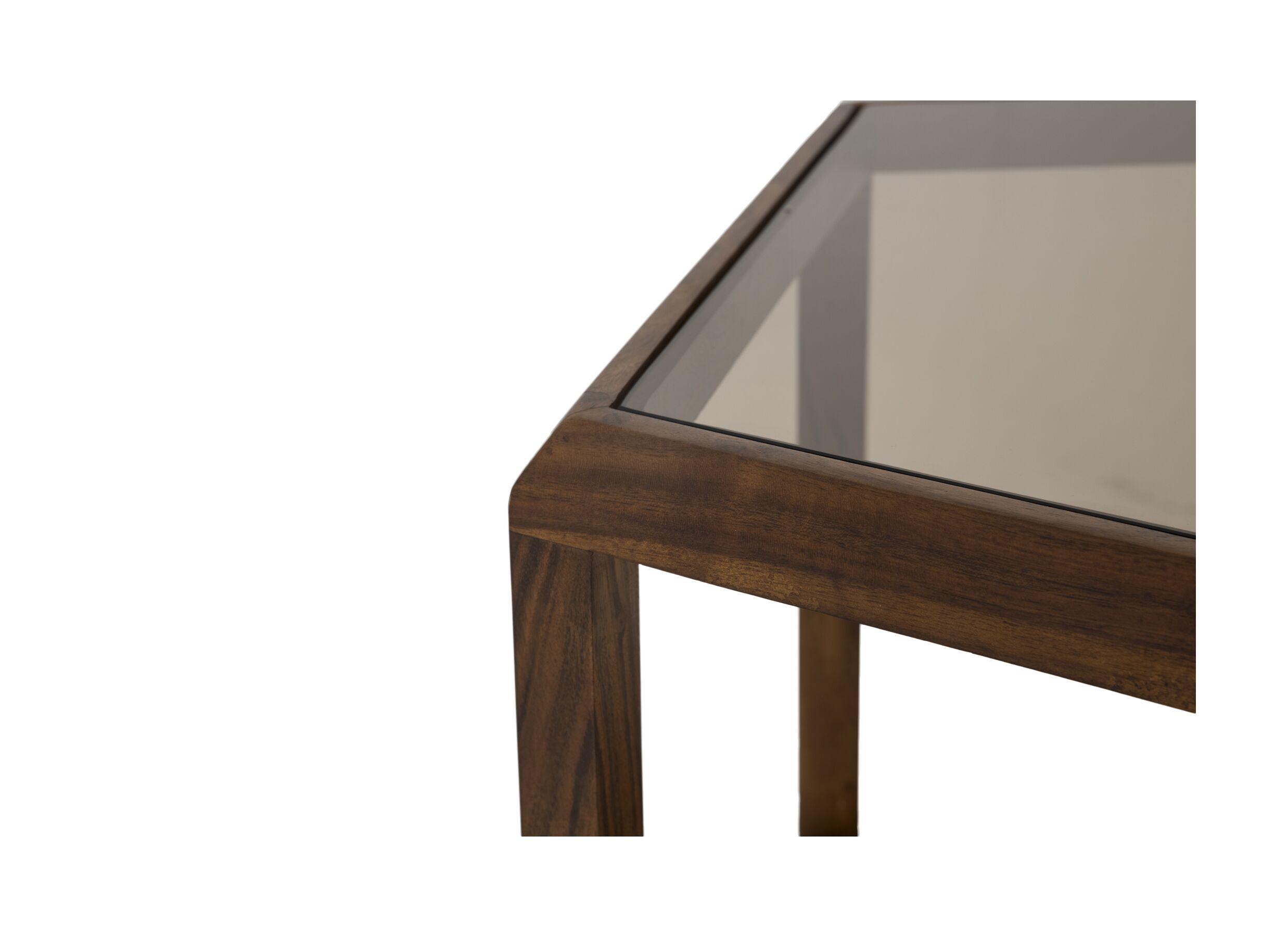 Detail - Table basse Pentagon 80,5x80,5x50cm - acacia massif - naturel