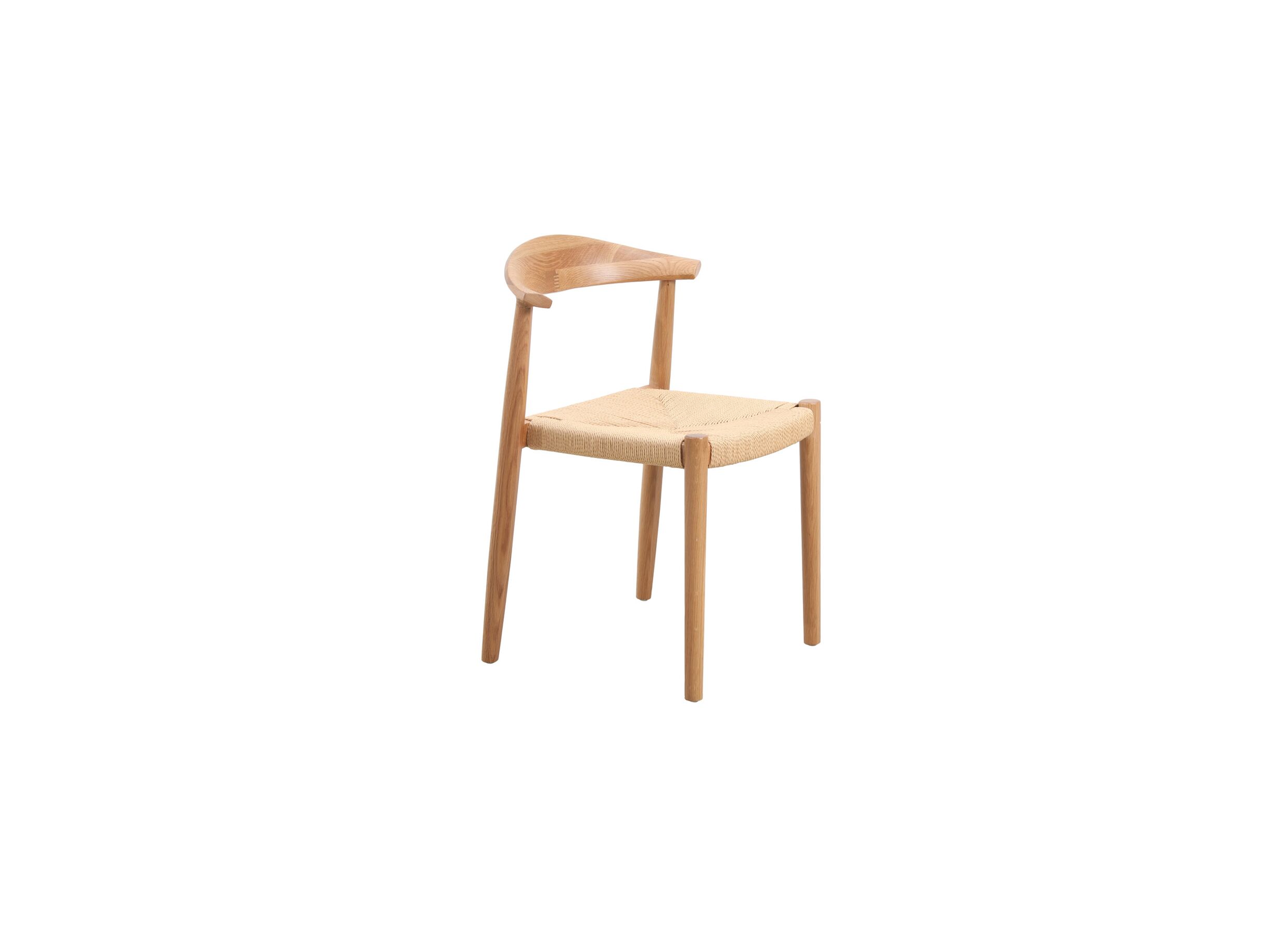 Plus Important - Chaise Harvey 57x53x79cm - chêne massif rotin - naturel