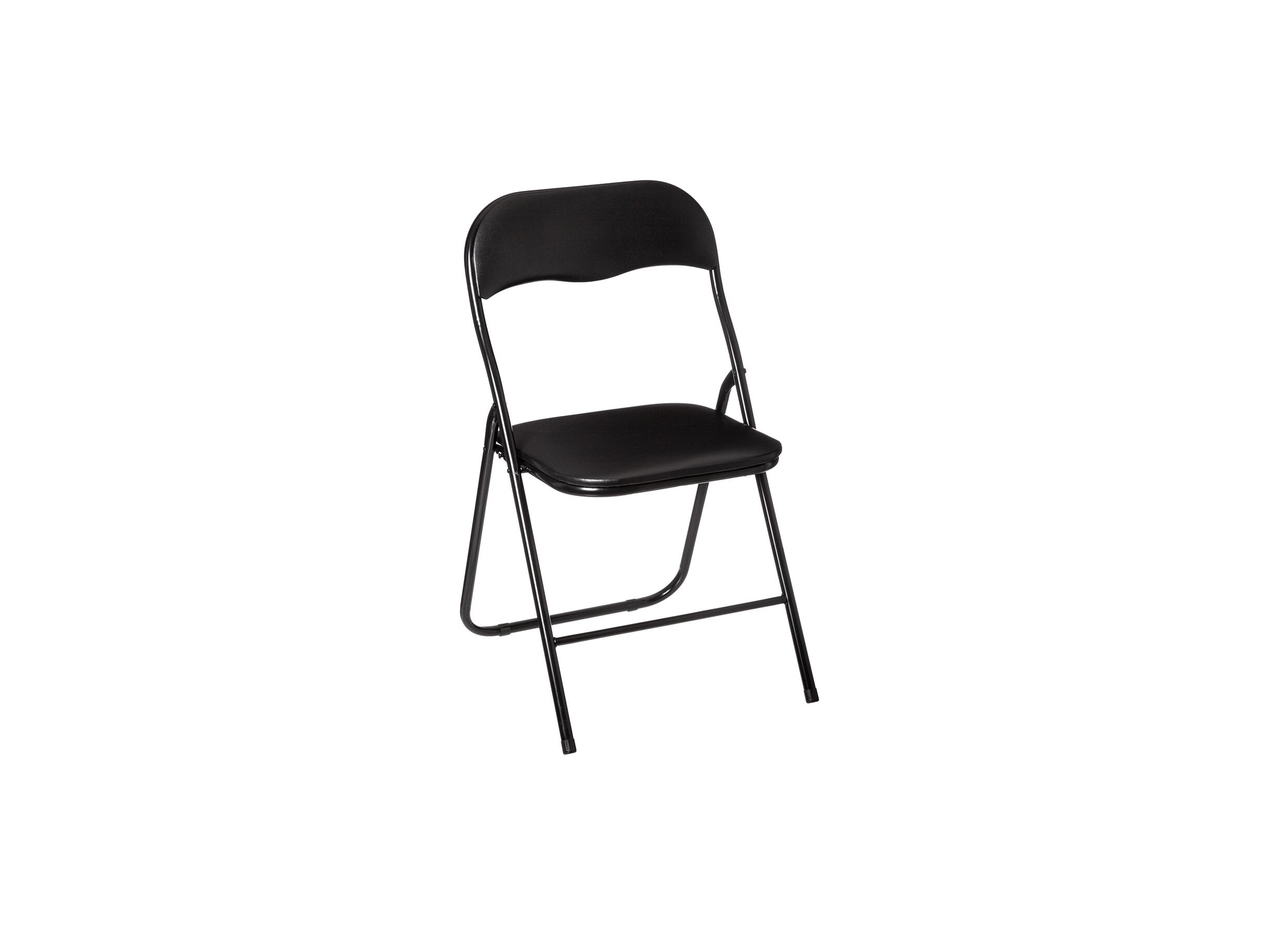 Chaise pliante synthétique noir - Chaise pliante ZH43cm - métal & PVC - noir