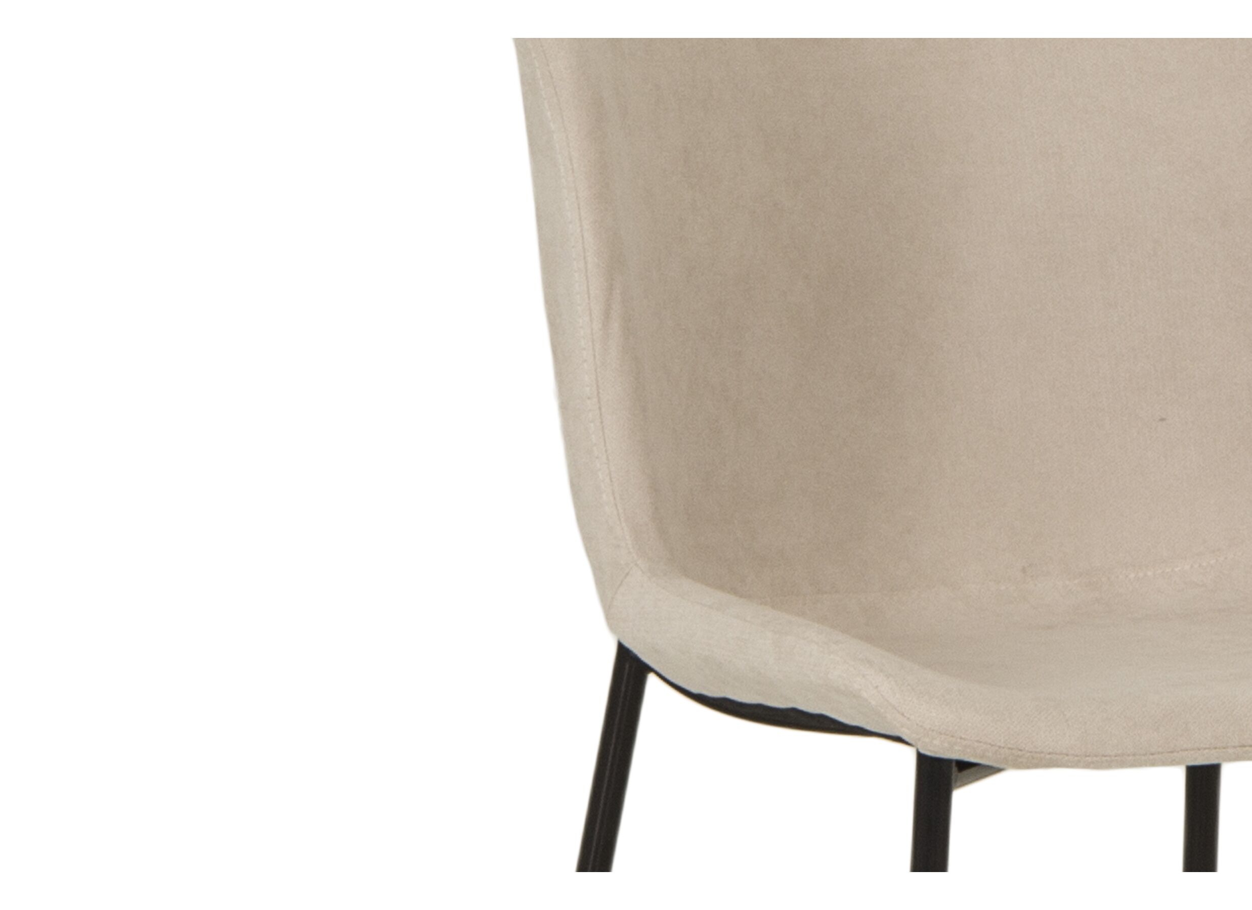 Stoel Noemie 49x53,5x80,5cm - stof - beige