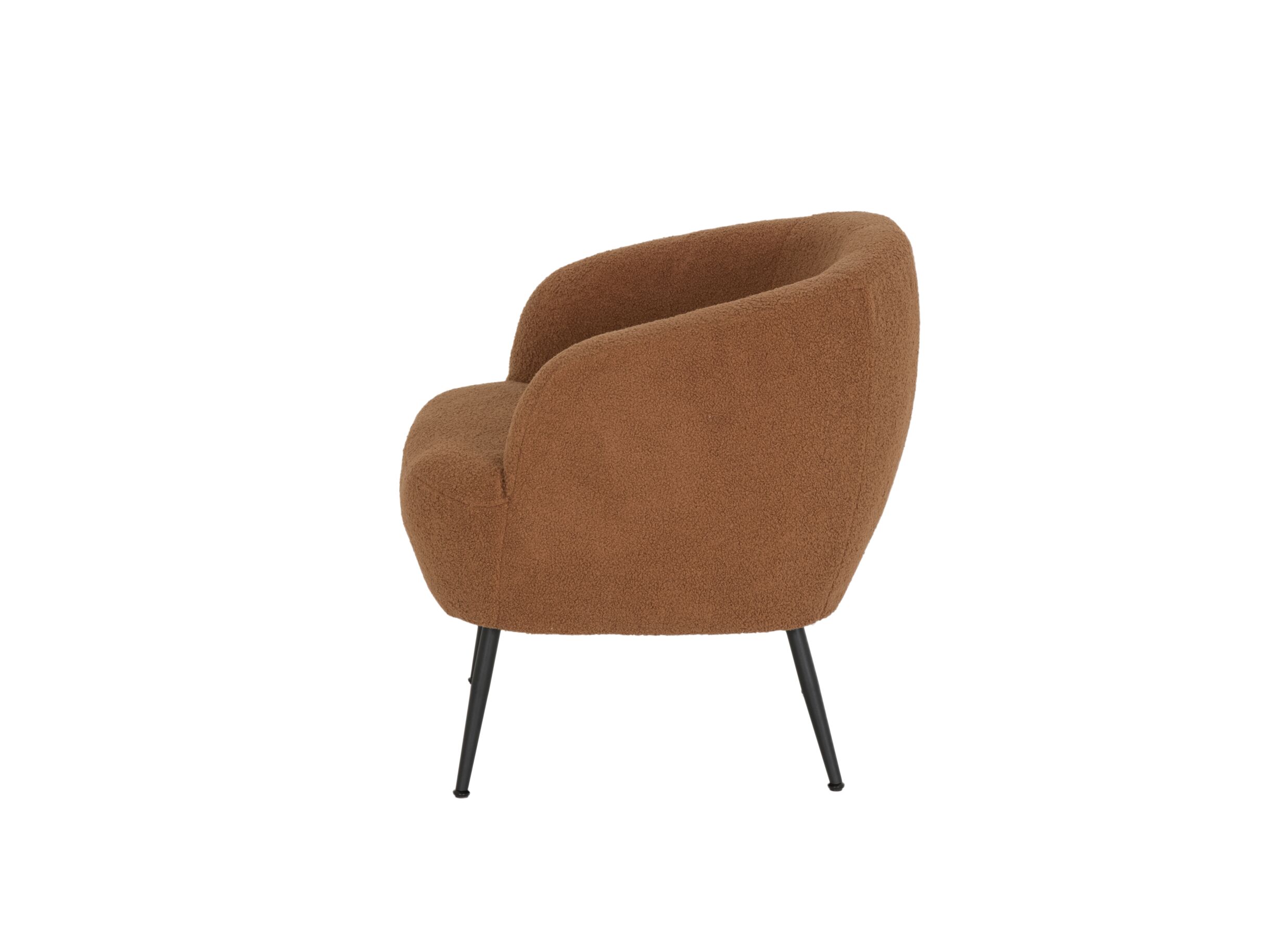 Fauteuil Teddy Bear 68x70x73cm - bouclé - roest
