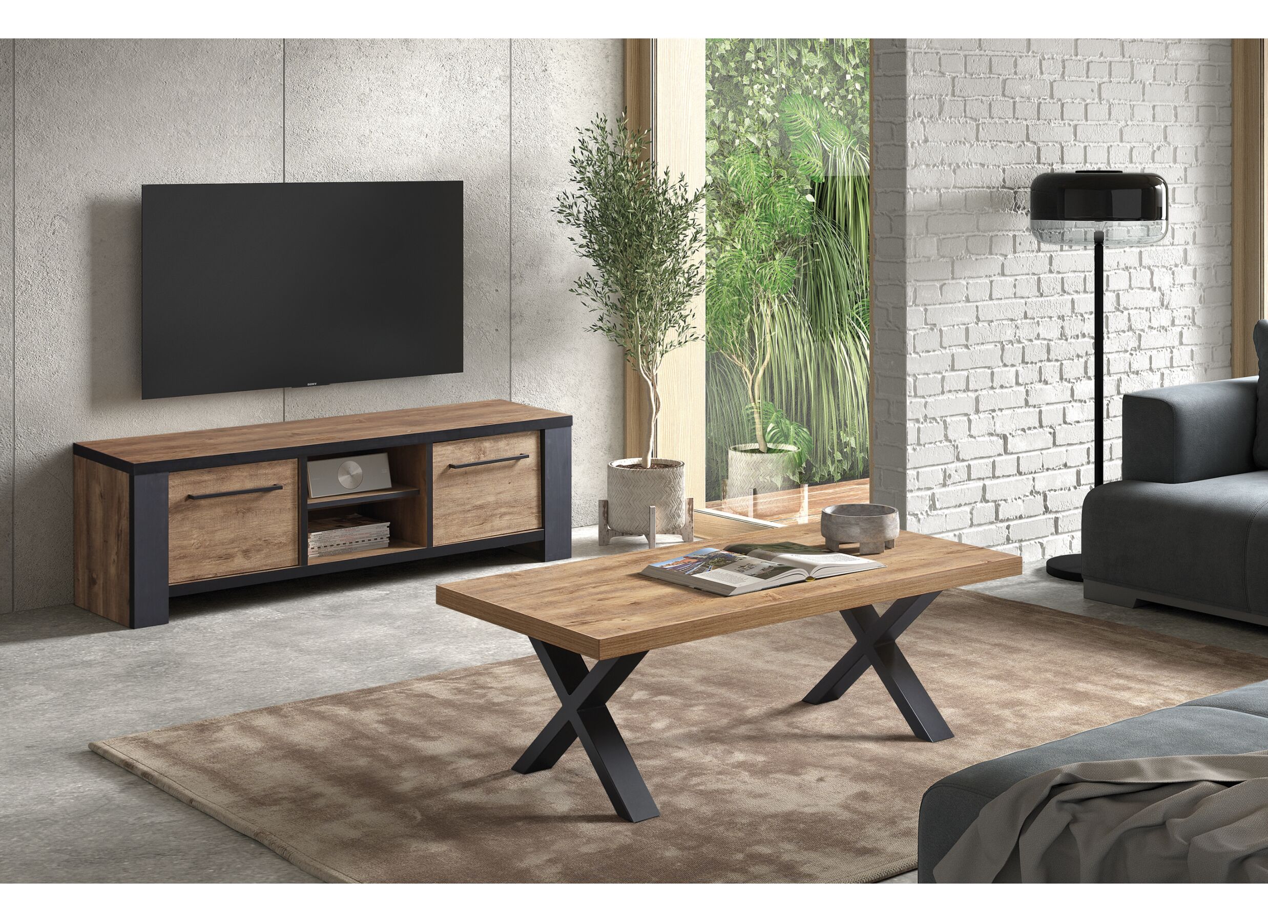 Table basse Samuel brun