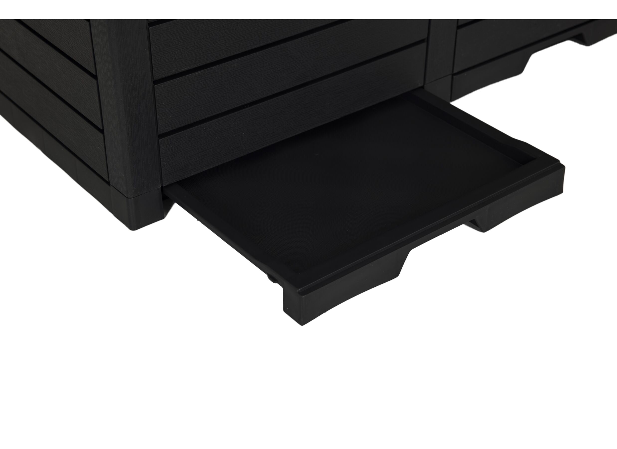 Detail - Poubelle 78x41x86cm - plastique - anthracite