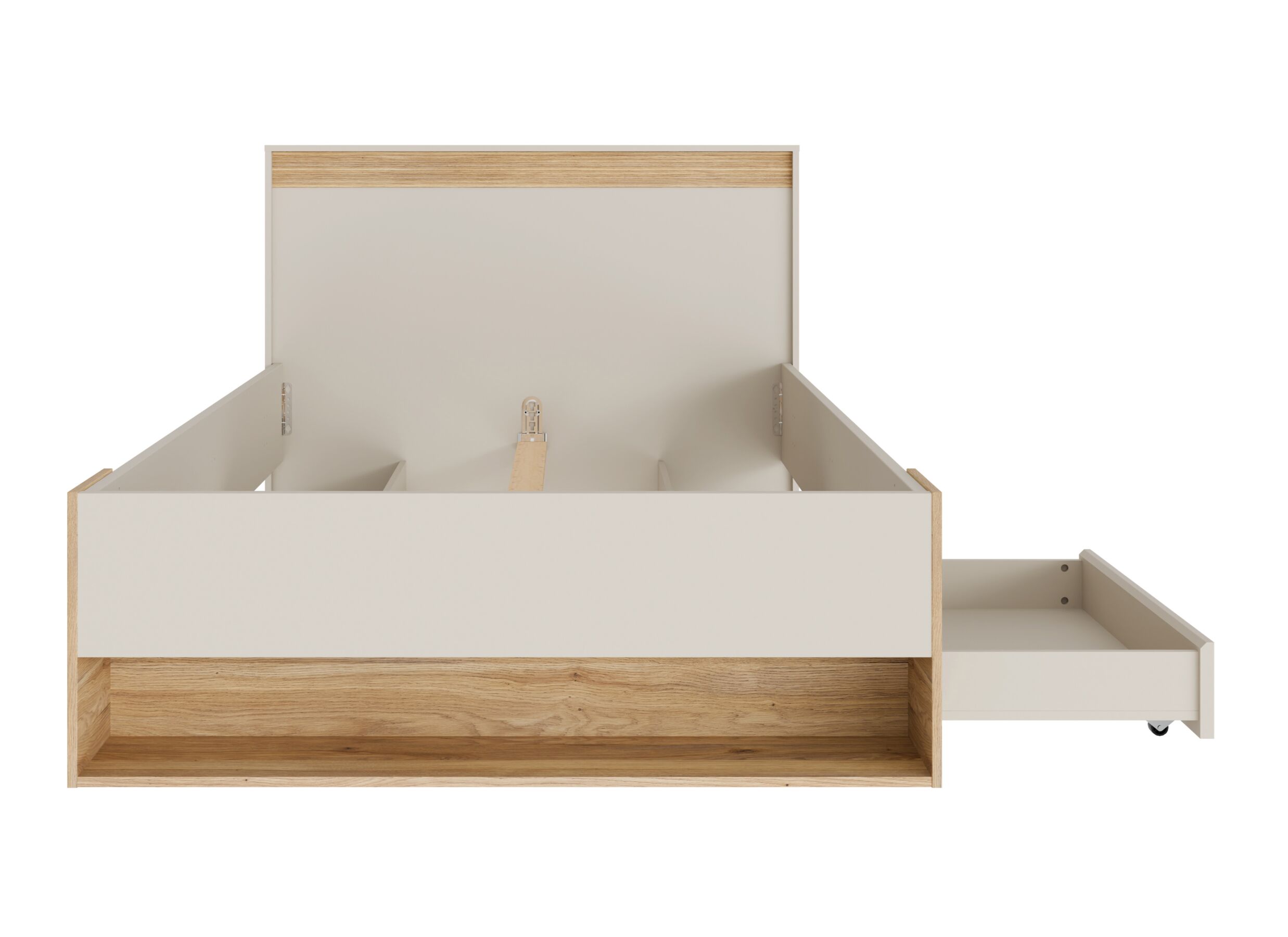 Aperçu - Lit Wexlin 120x200cm - décor - sand & mauvella oak