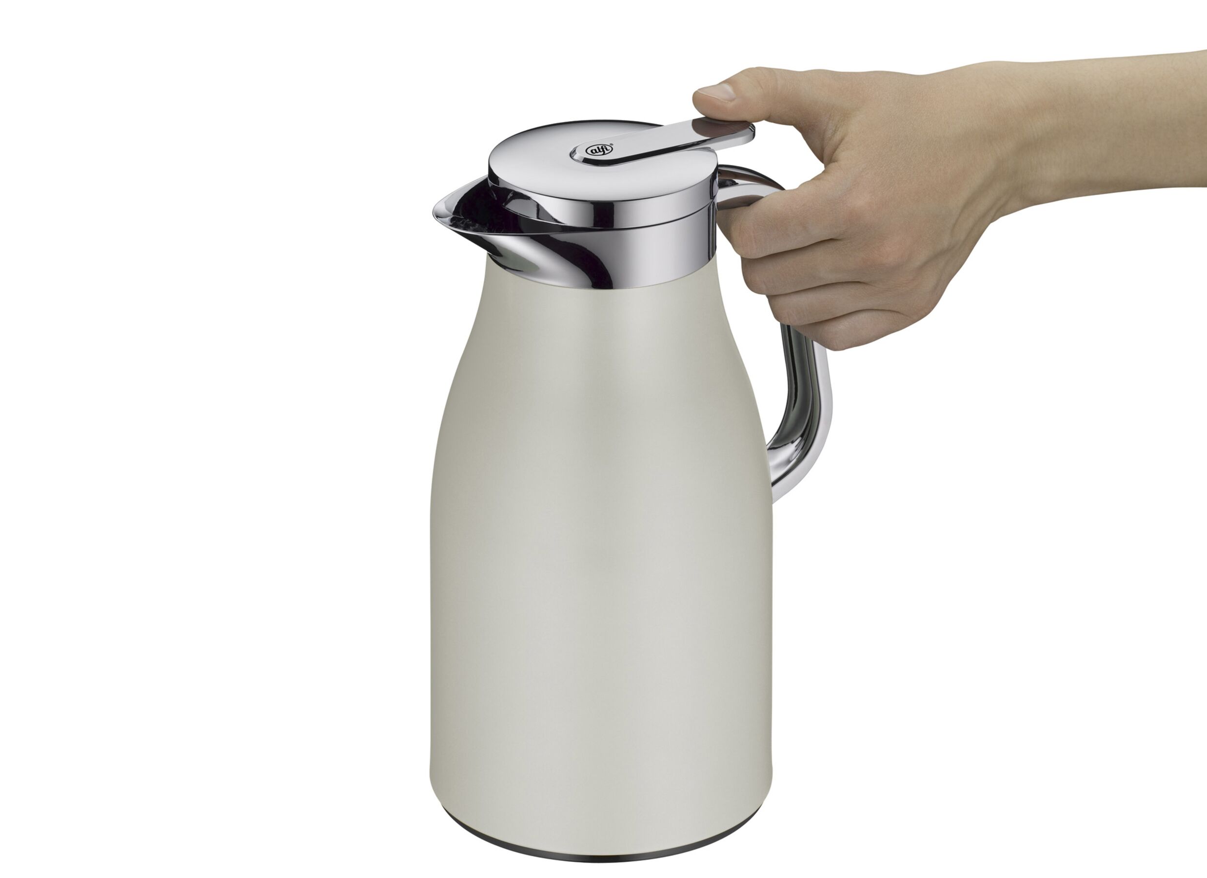 Aperçu - Thermos Skyline 1L - métal & verre - gris clair