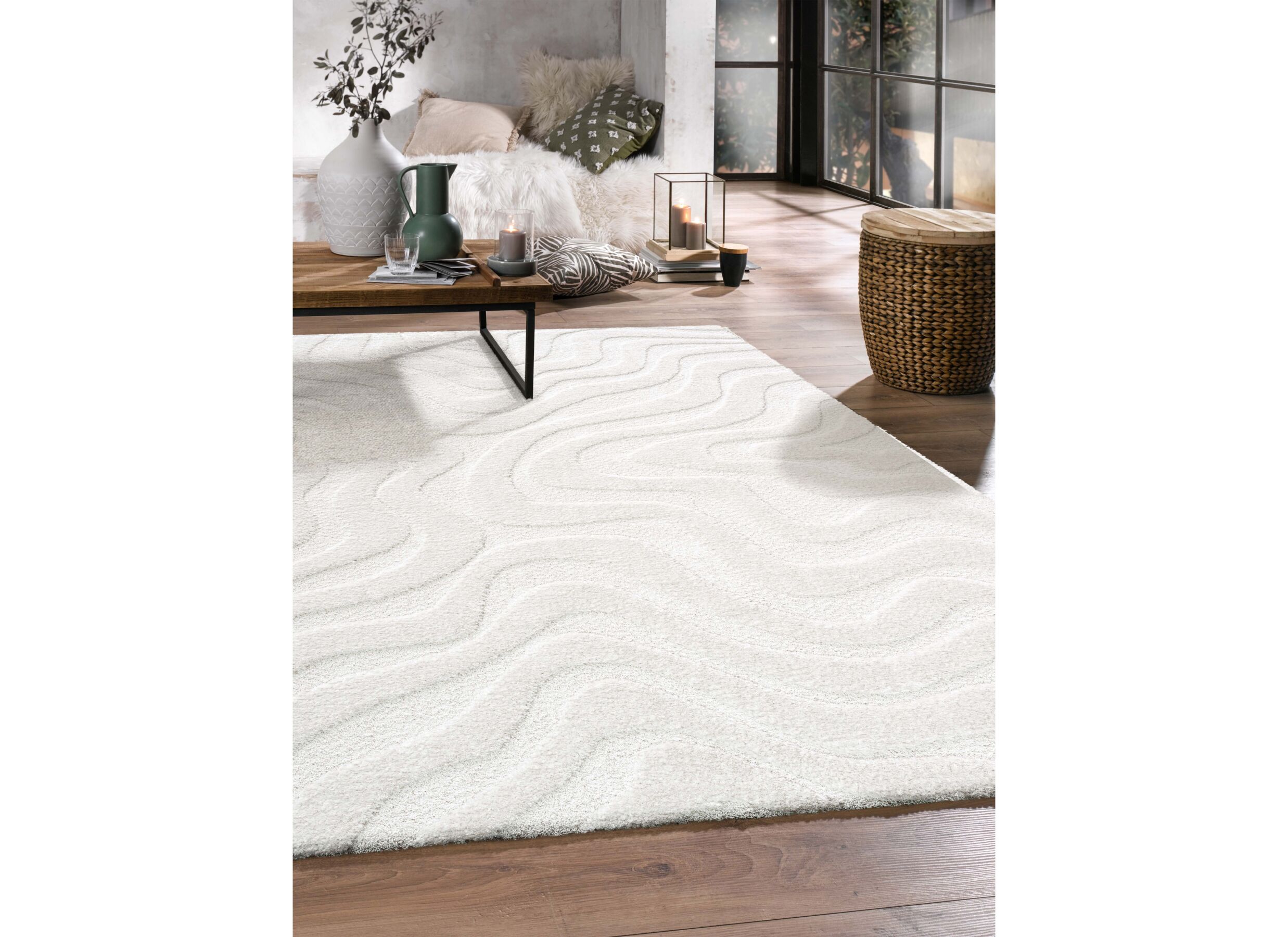 Sfeerfoto - Tapijt Madagaskar 160x230cm - polyester - wit