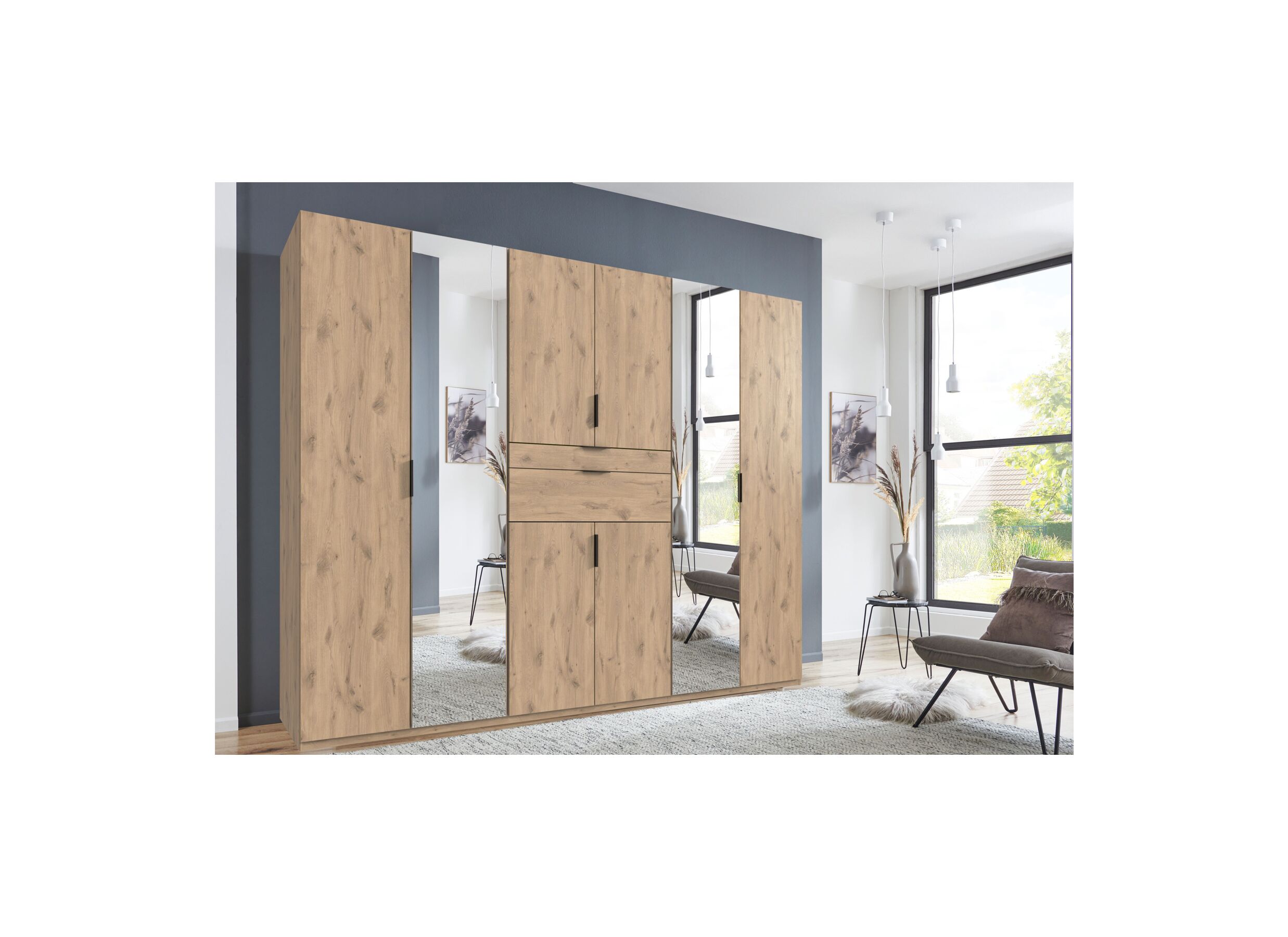 Sfeerfoto - Kleerkast Moldau 270cm - decor - viking oak